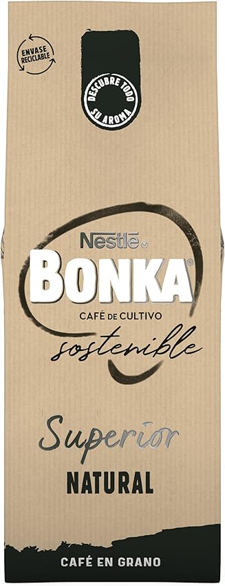 Detalle 2 de Bonka Café en Grano Tostado Natural ☕ - 1 kg Espresso