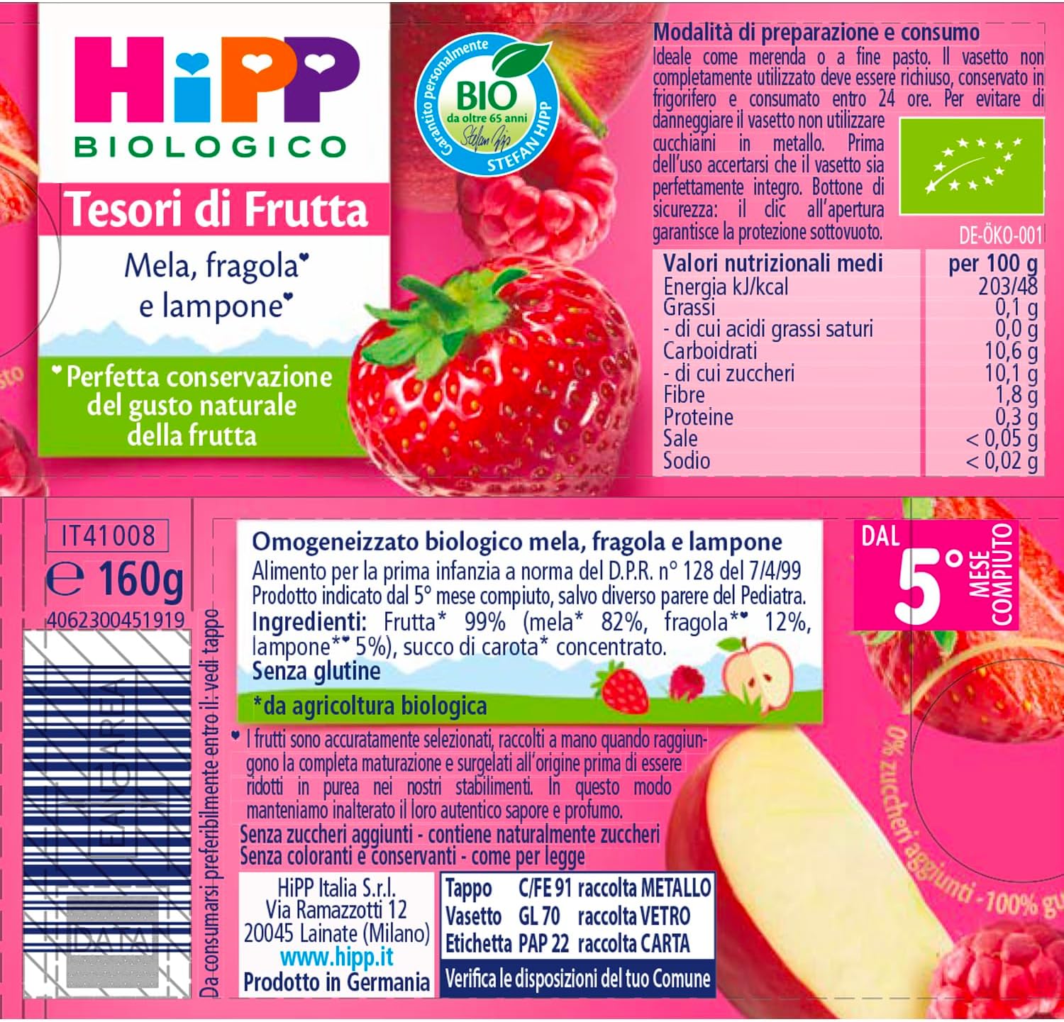 Thumbnail 1 de HiPP Tesori di Frutta 6x160g 🍎