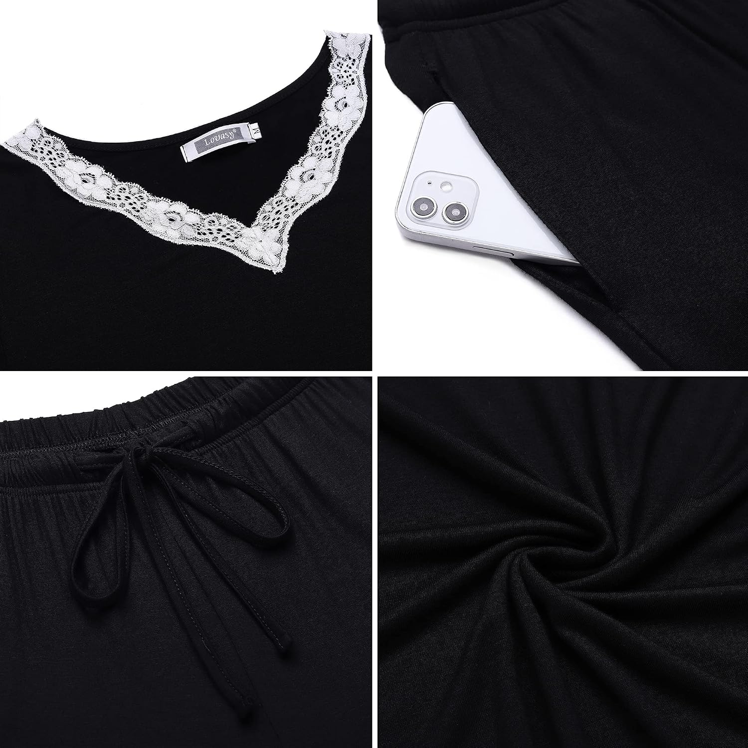 Thumbnail 4 de Lovasy Ensemble Pyjama Femme Cotton Hiver đ