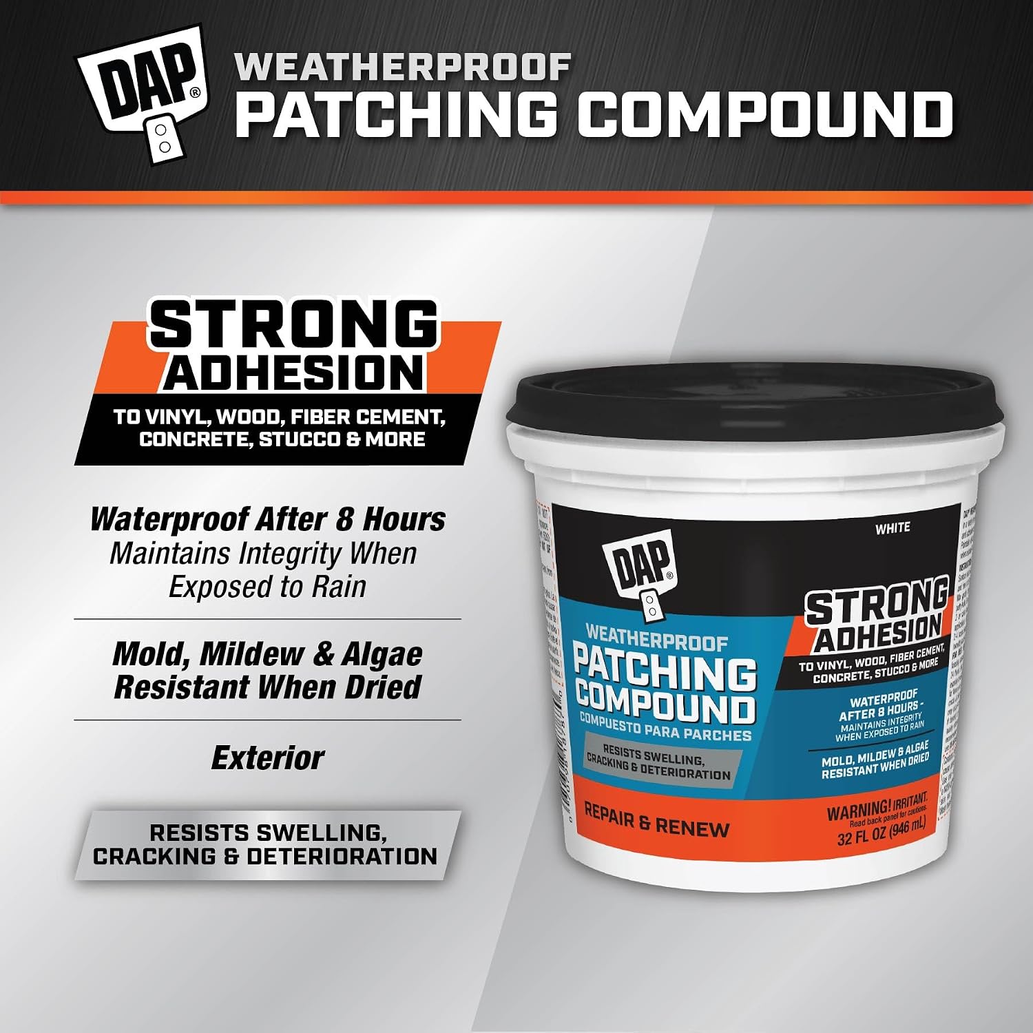Detalle de DAP Weatherproof Patching Compound 32 oz