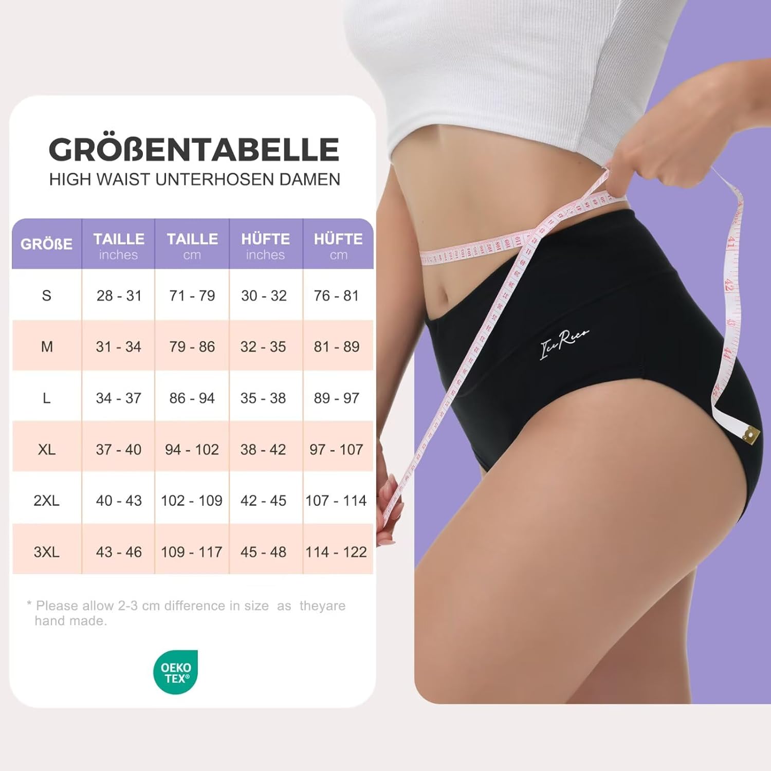 Thumbnail 5 de IceReco Damen Unterhosen „Hohe Taille“ aus Baumwolle (5er-Set)
