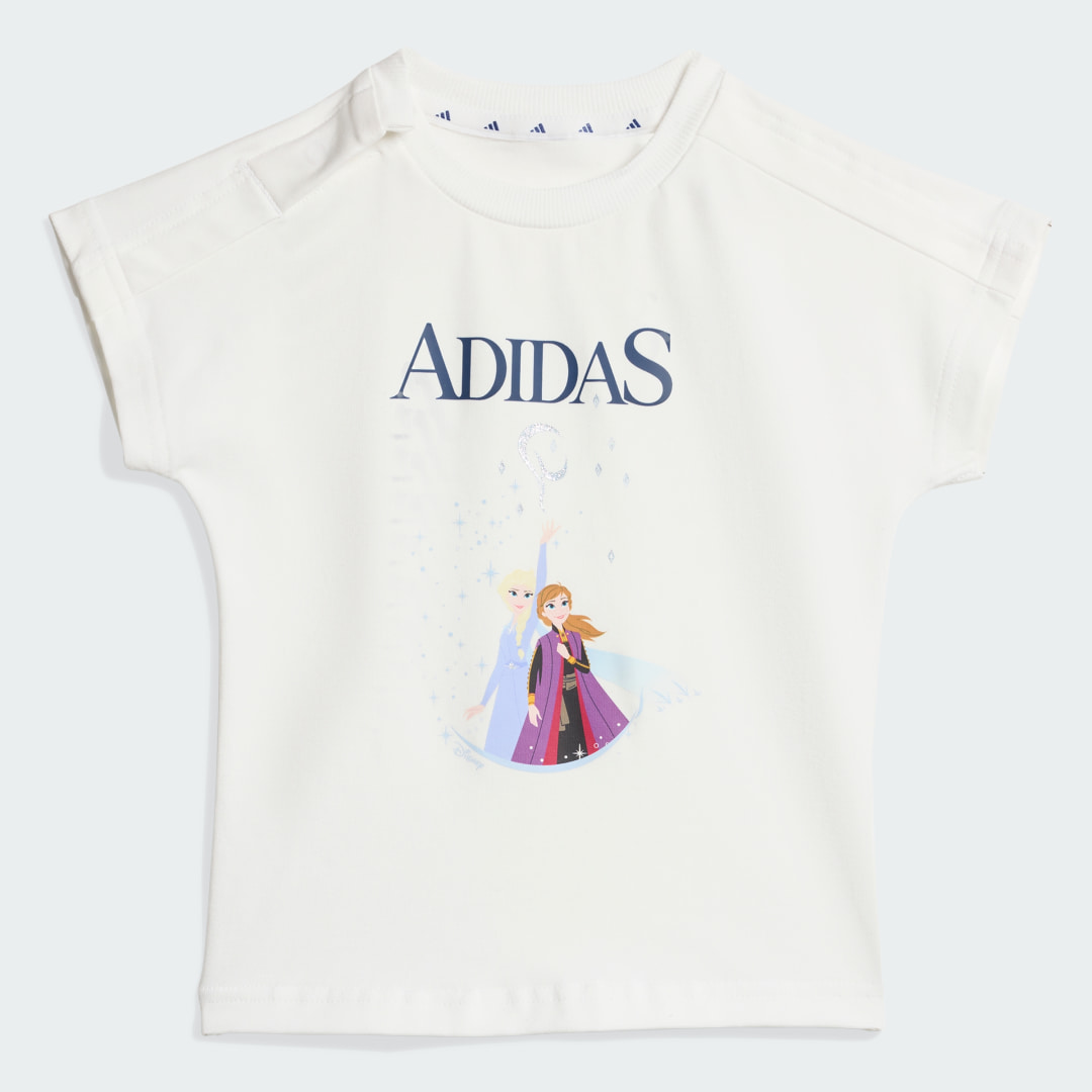 Detalle 2 de Conjunto de Camiseta Adidas Disney Frozen – blanco, para fans jóvenes