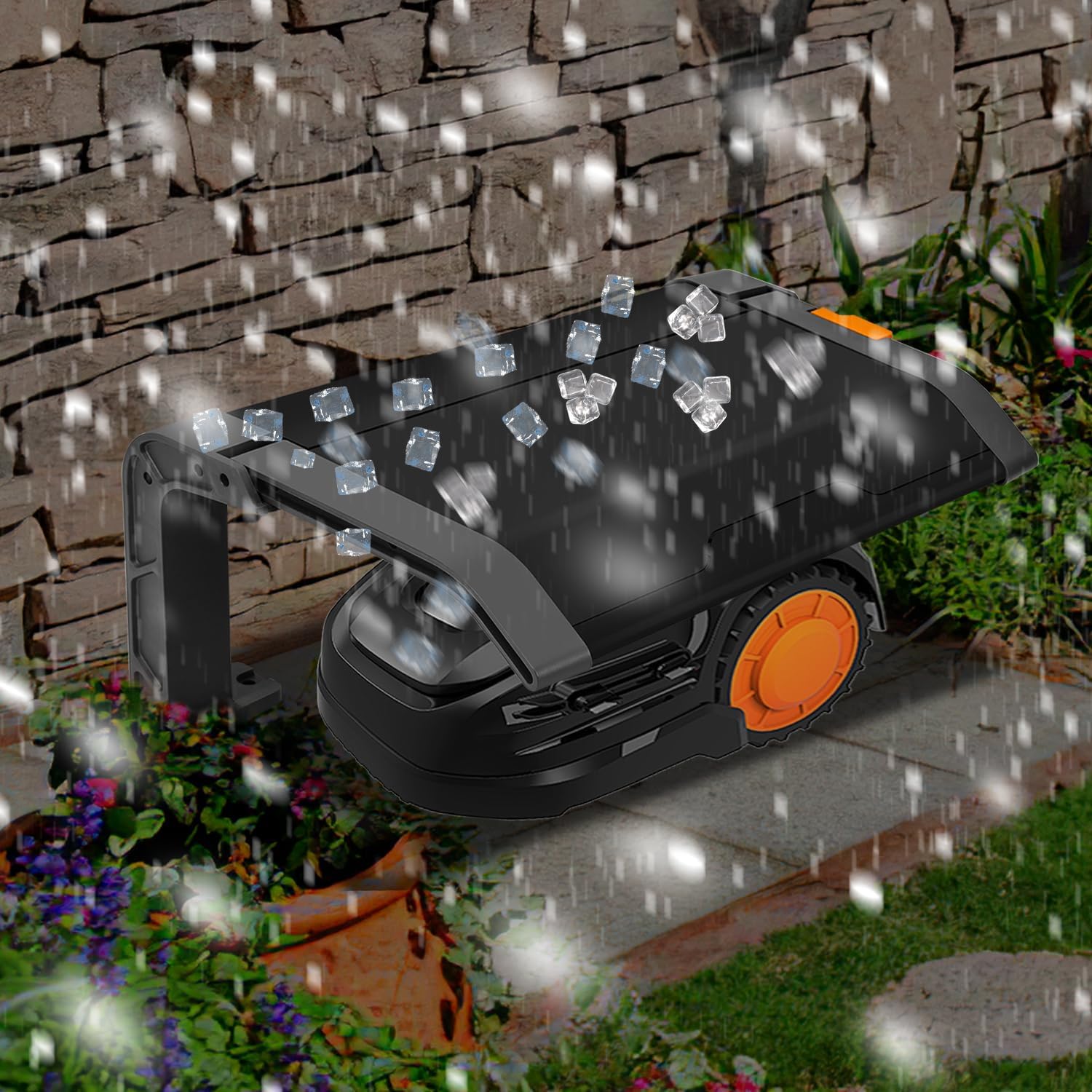 Thumbnail 6 de Gimisgu garage voor robotmaaier, opvouwbaar en weerbestendig, 72 x 56 x 36 cm