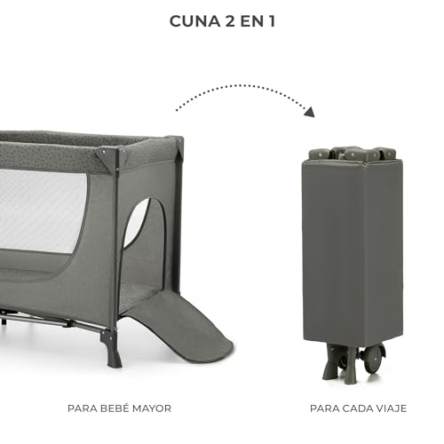 Detalle de Kinderkraft Joy 2: Cuna de viaje 3 en 1 para bebé y niño (hasta 25 kg)