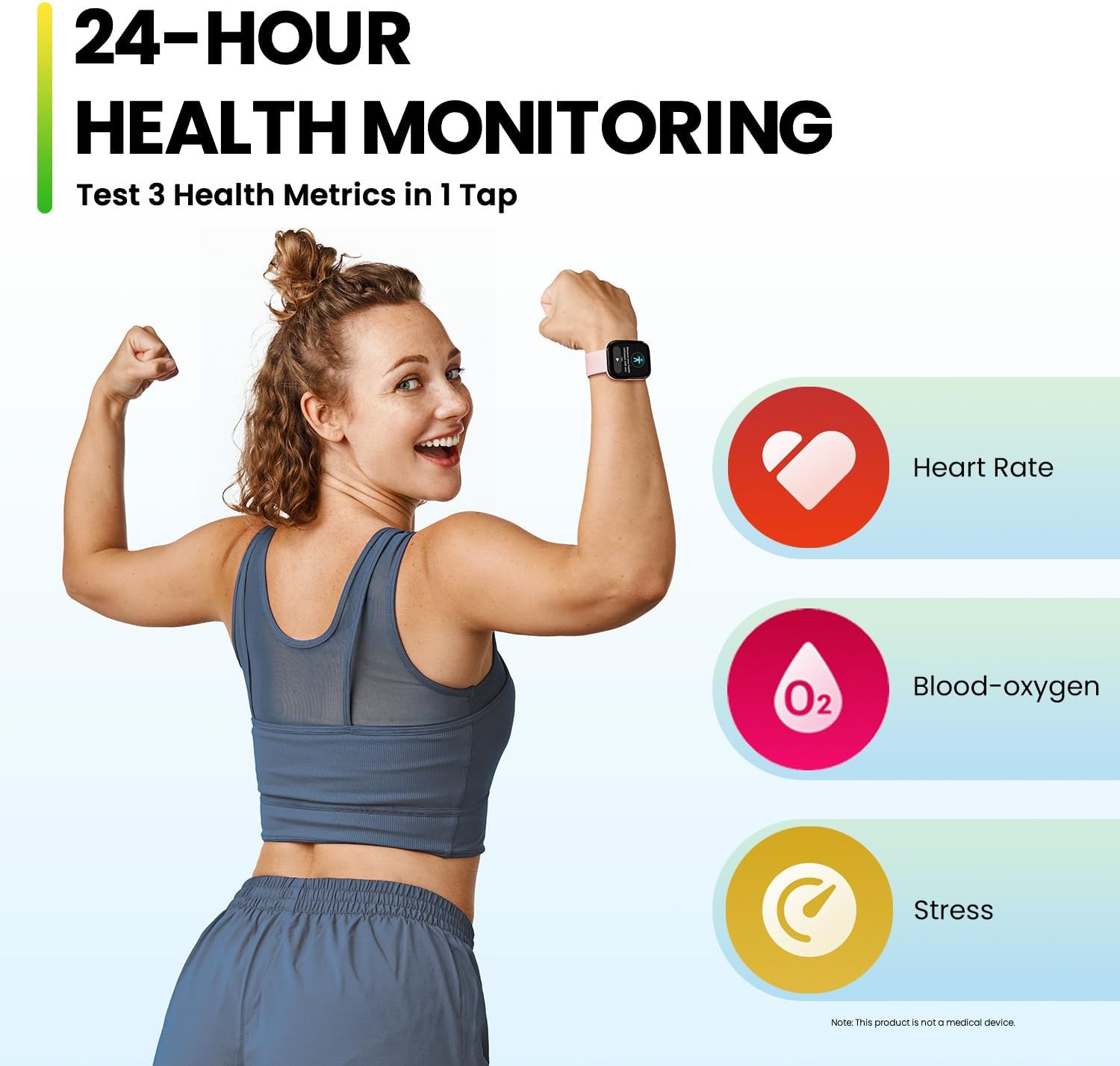 Thumbnail 6 de Amazfit Bip 5 Smart Watch (46mm) with Bluetooth Calling, Alexa Built-in and GPS – Pink