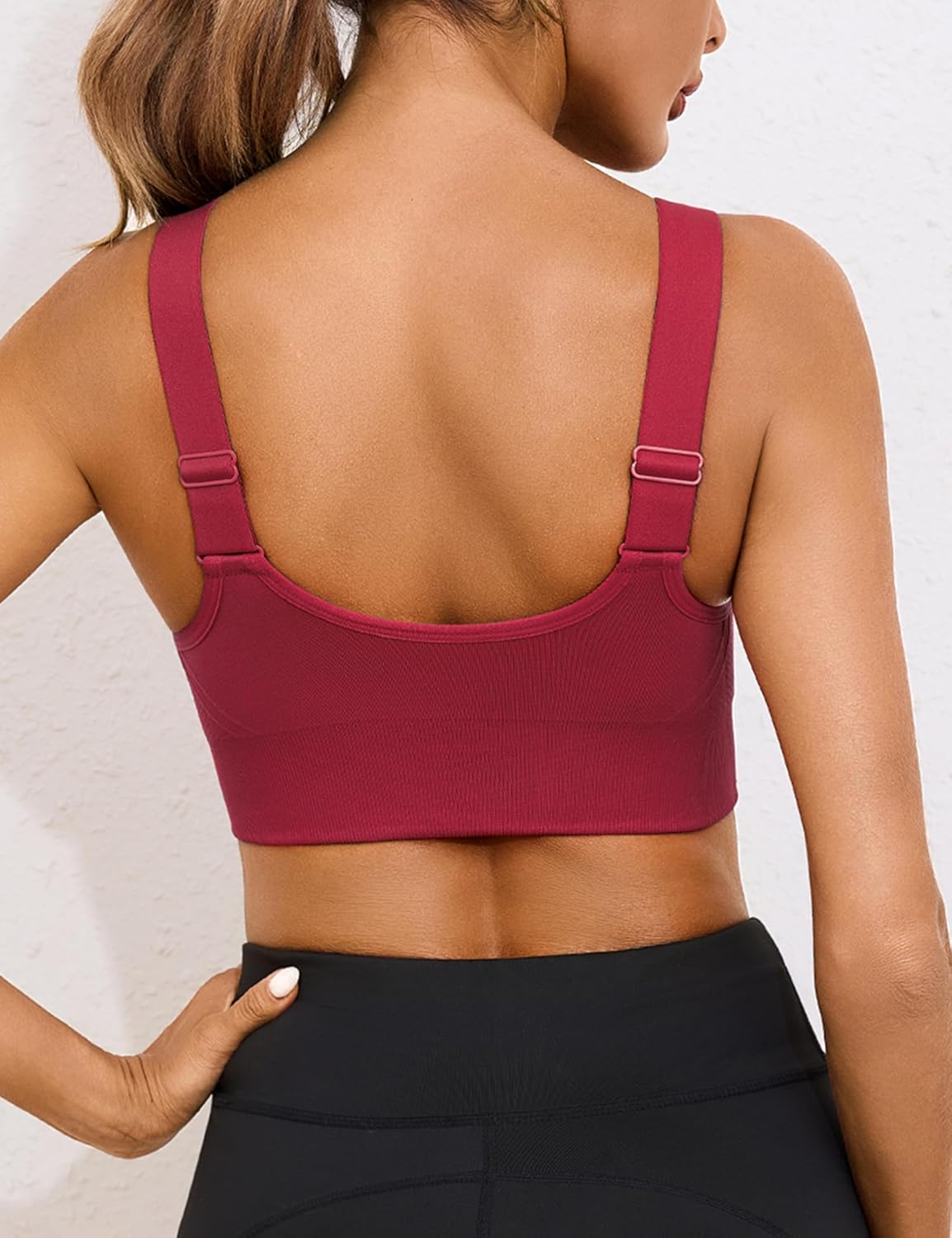 Thumbnail 1 de Leversic women’s high impact wirefree sports bra with adjustable straps and removable padding