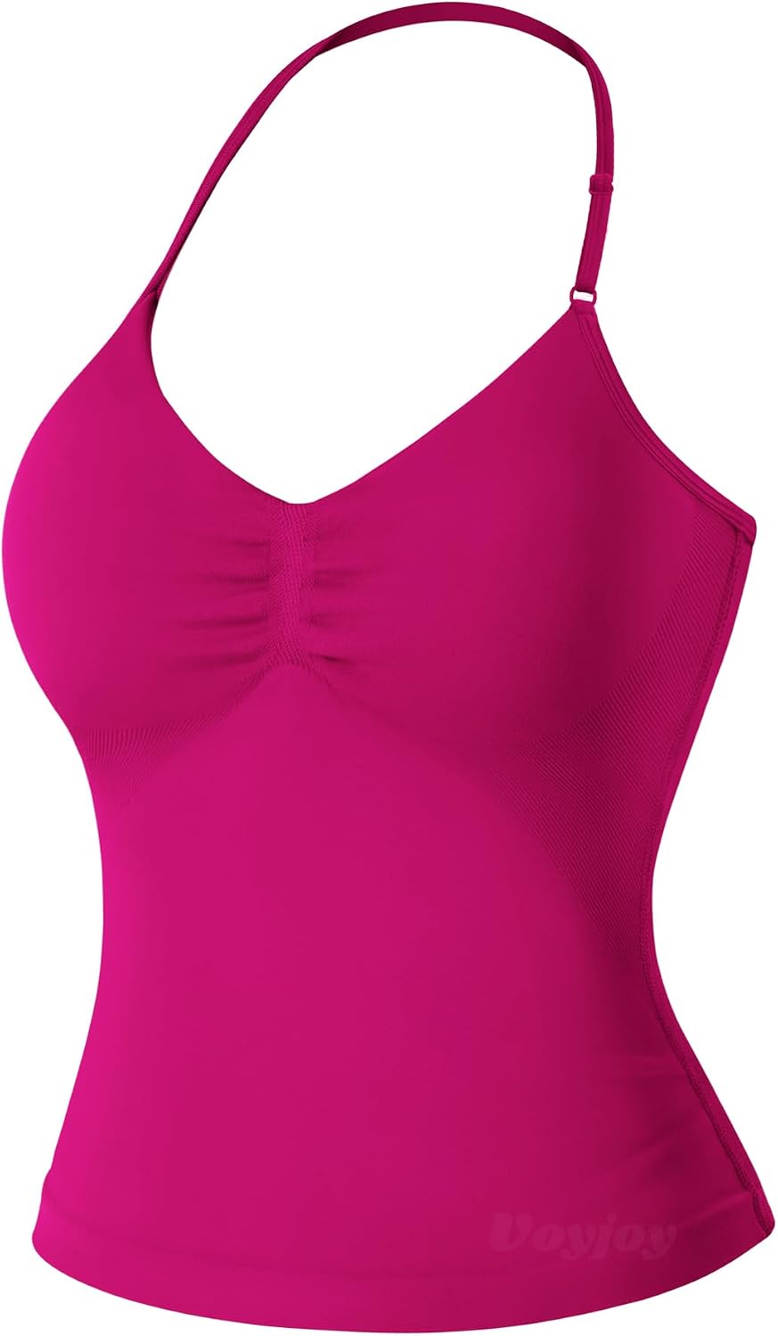 Detalle de VOYJOY Impact Longline Strappy Workout Tank Top for Women