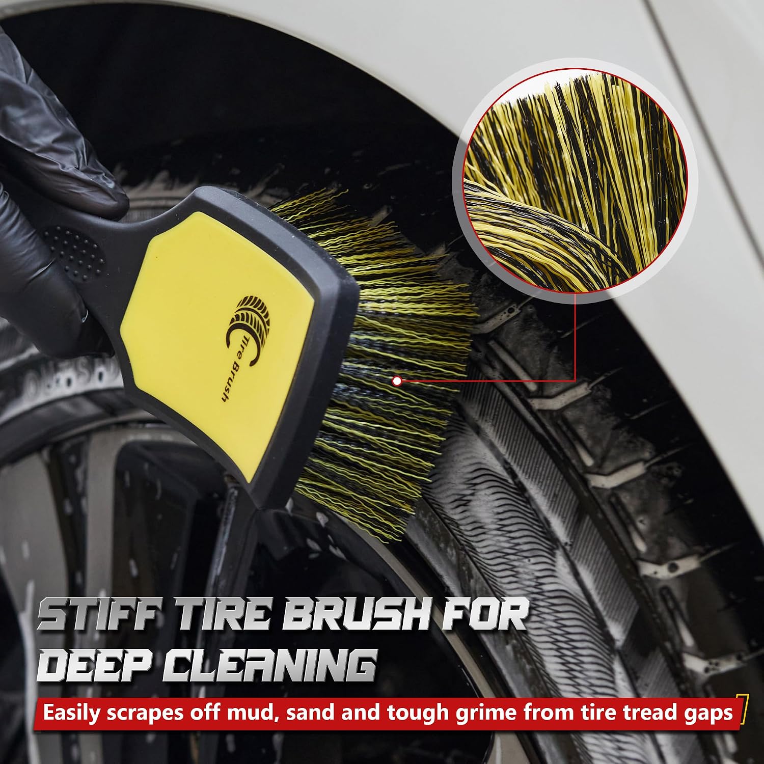 Detalle de BMLEI Wheel and Tire Brush Set 2-Pack
