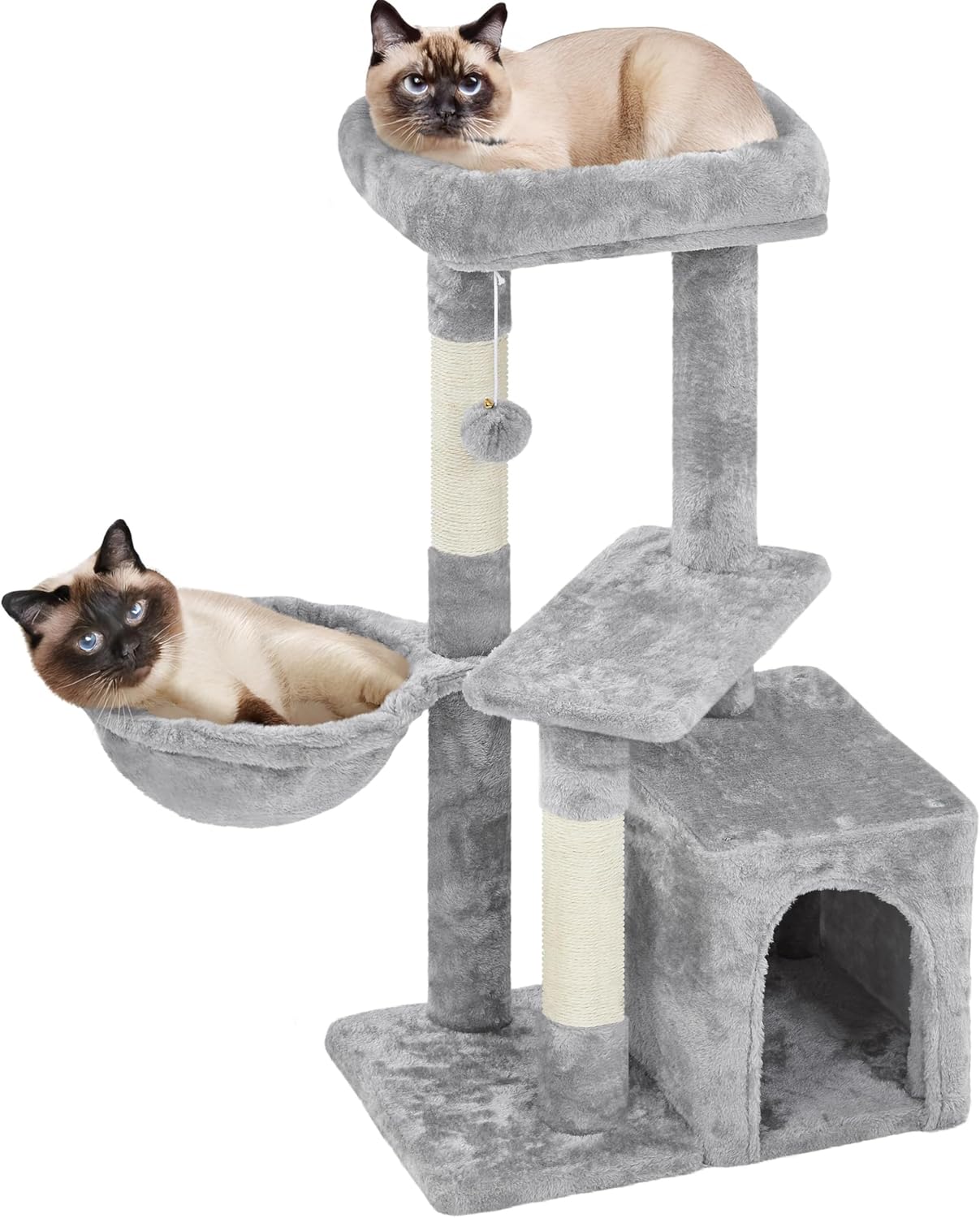 Imagen de Yaheetech Cat Tree 87cm Small Cat Tower Indoor – Multi‑Level Activity Centre for Kittens en OfertitasTOP