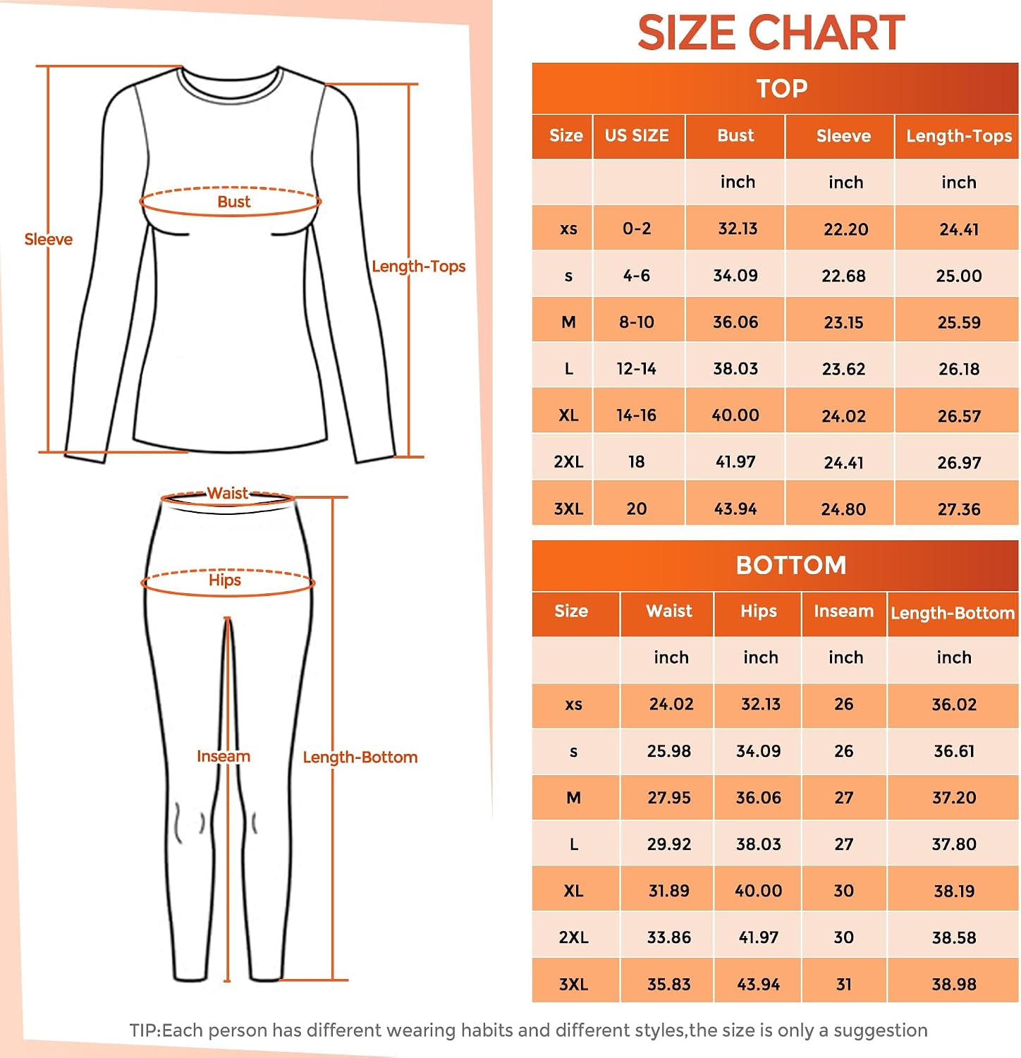 Thumbnail 5 de CL convallaria Long Johns Thermal Underwear 4XL 🩲