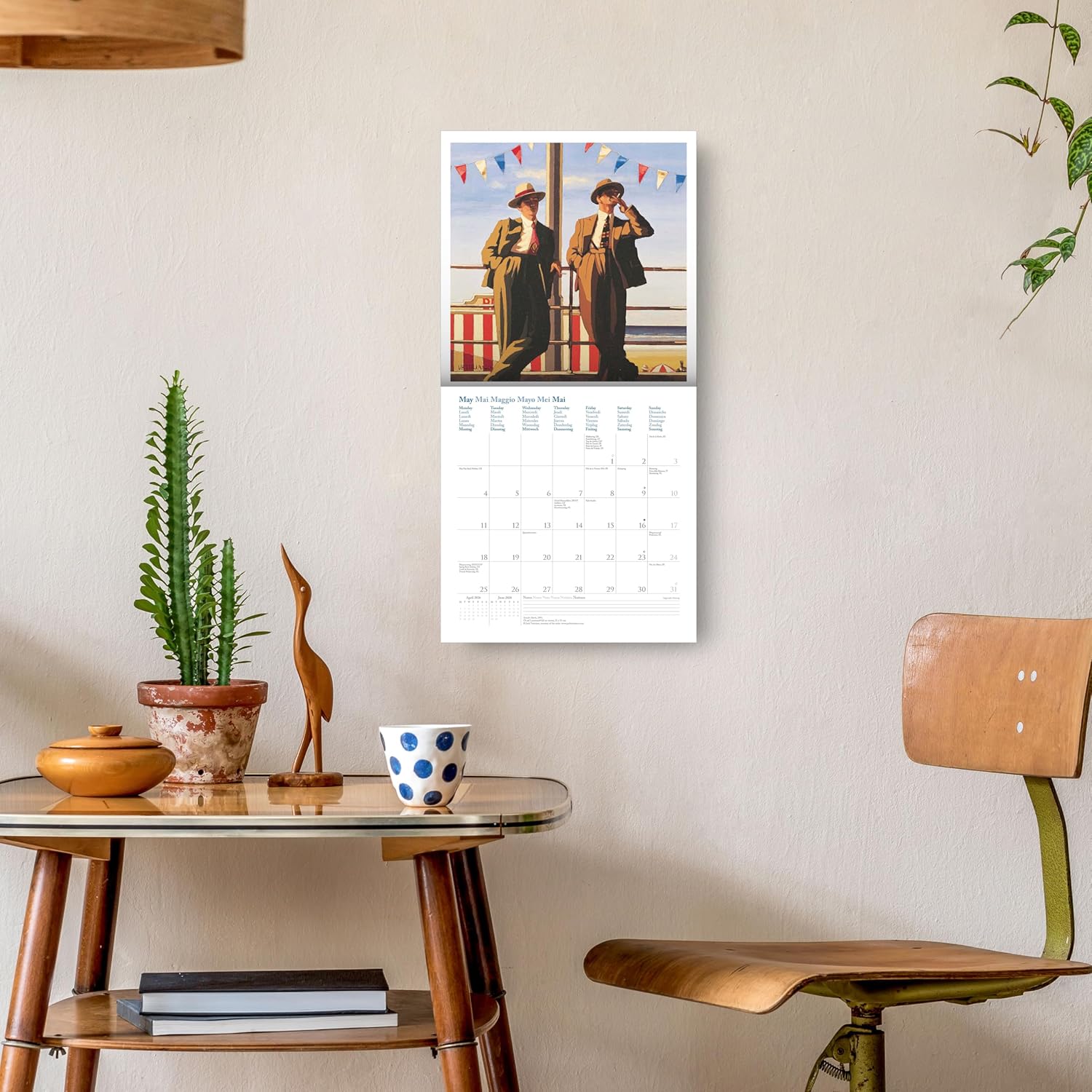 Thumbnail 2 de teNeues Jack Vettriano 2026 Kunst-Wandkalender (30x30 cm, 30x60 cm geöffnet) mit 12 Meisterwerken