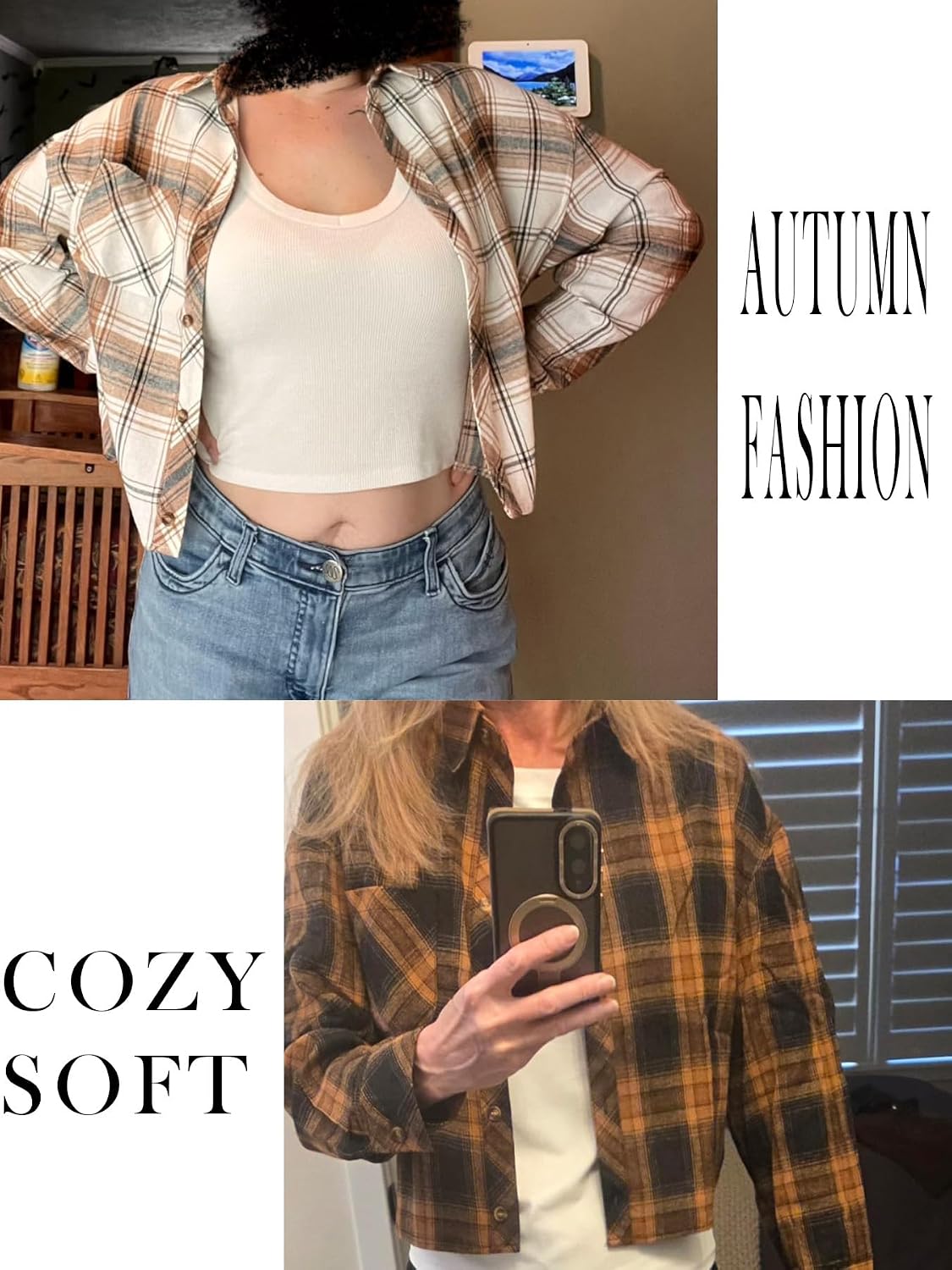 Detalle de Dressmine Cropped Checked Shirt 1