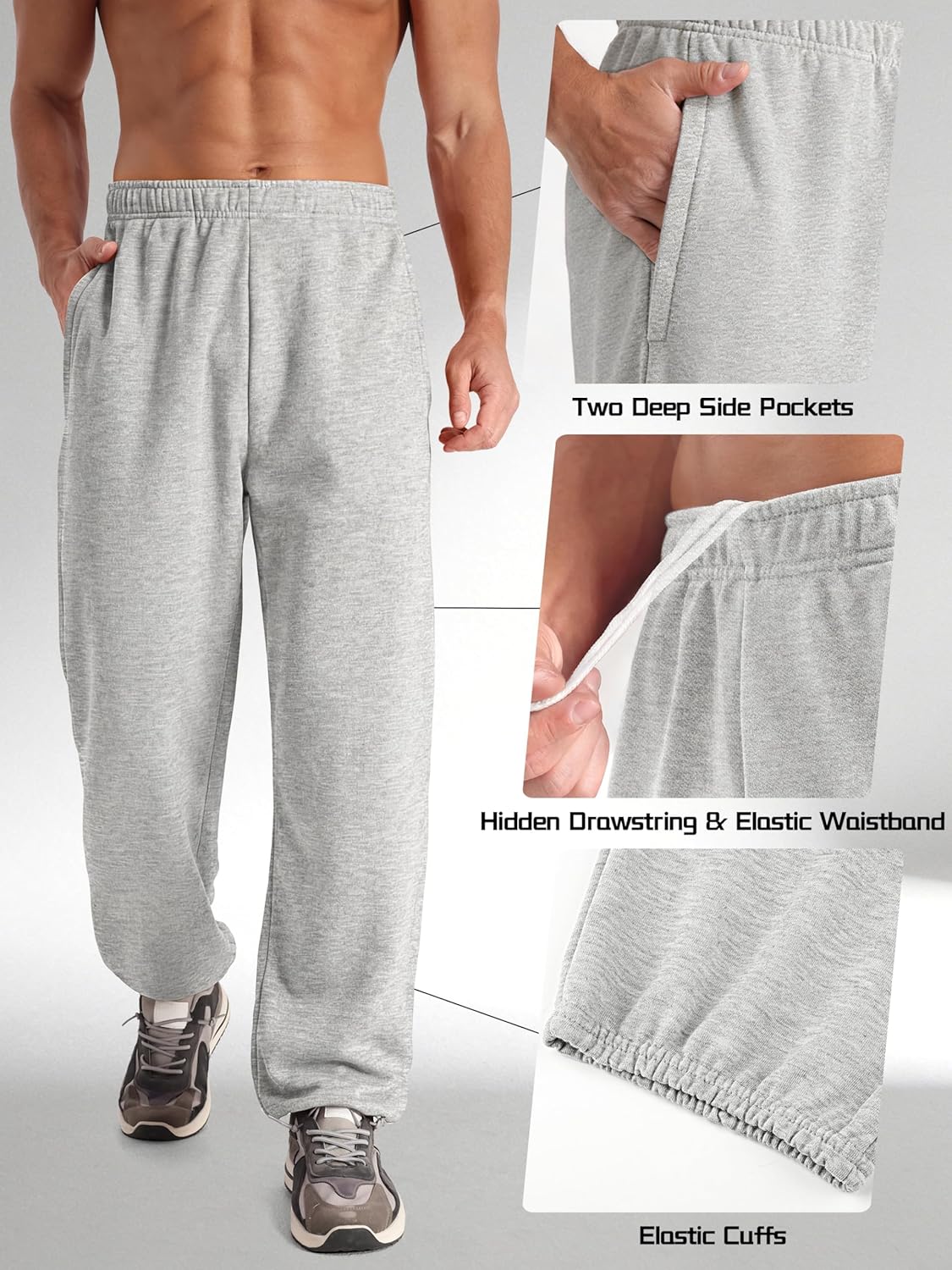 Thumbnail 3 de Aocku 4 Pack Men’s Athletic Sweatpants