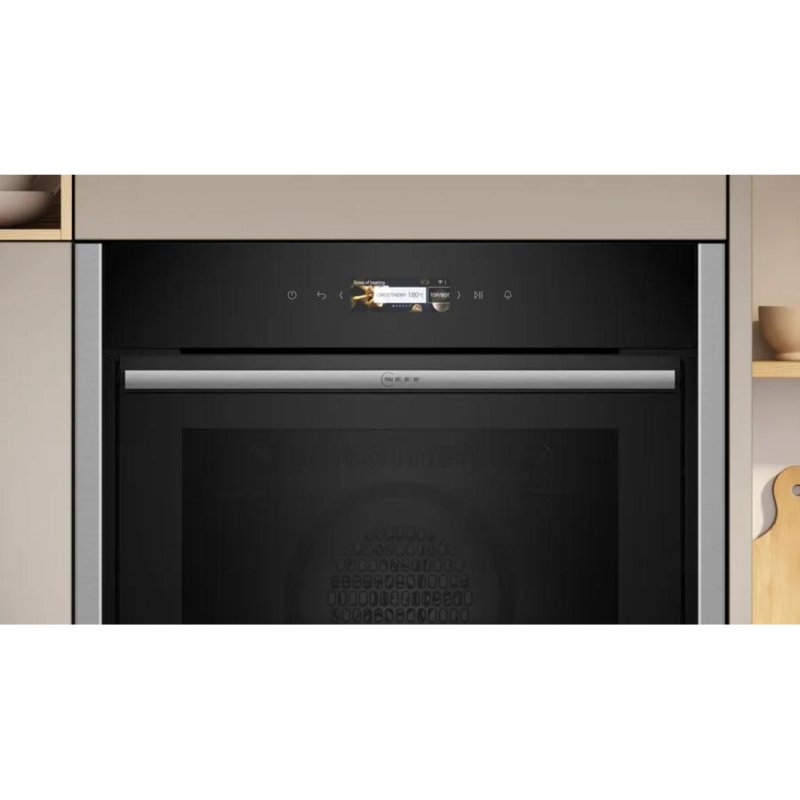 Thumbnail 3 de NEFF B54CR71N0: Horno eléctrico de 71 L con limpiado pirolítico e hidrolítico y pantalla TFT