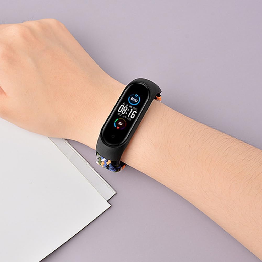 Detalle de FYISWHO Magnetic Watch Strap for Xiaomi Smart Band 9 Active / Redmi Smart Band 3 – Nylon Sport Replacement Band