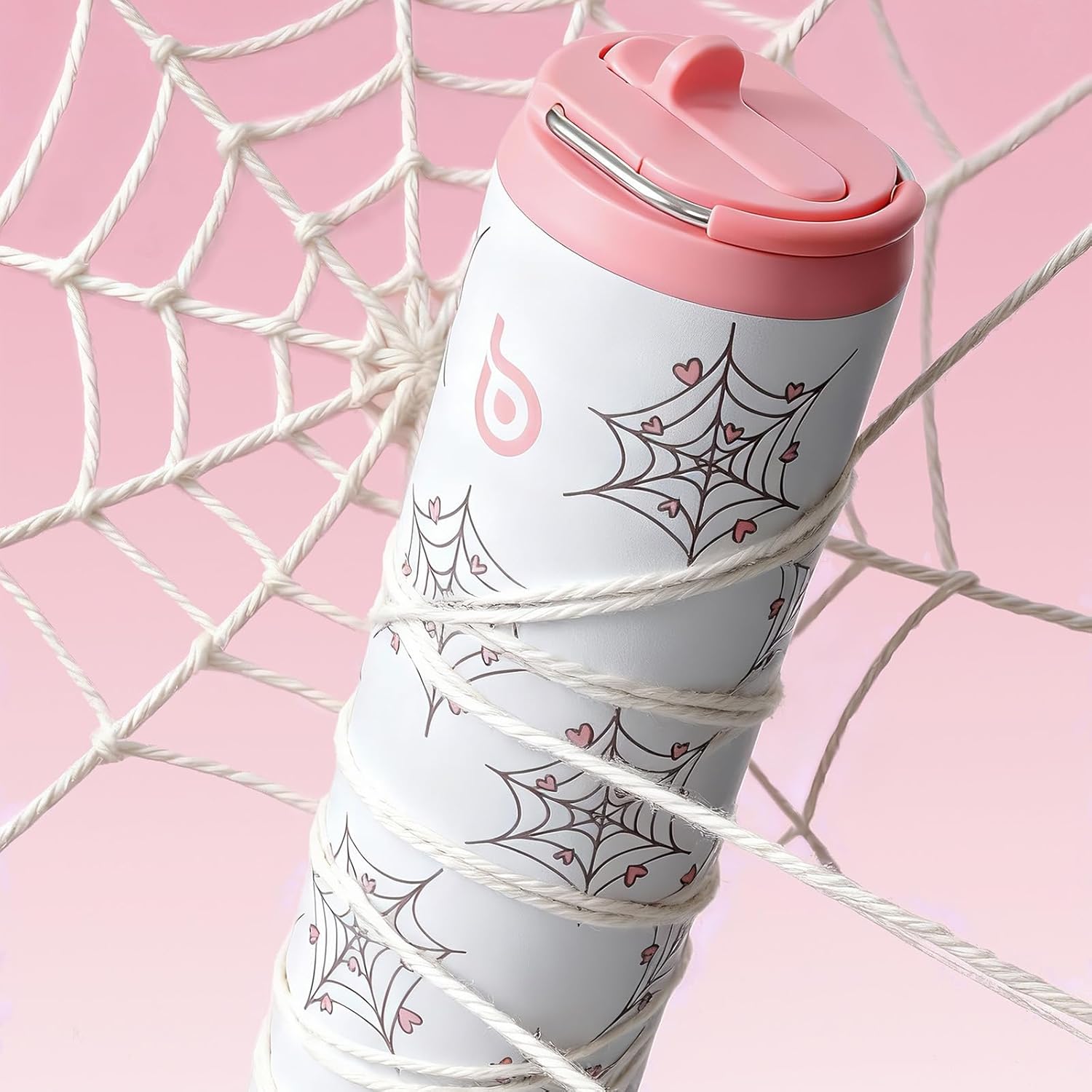 Detalle 2 de BOTTLE BOTTLE Isolierte Edelstahl-Trinkflasche 750 ml mit Strohhalm, Deckel & Griff – BPA-frei, doppelwandig, auslaufsicher