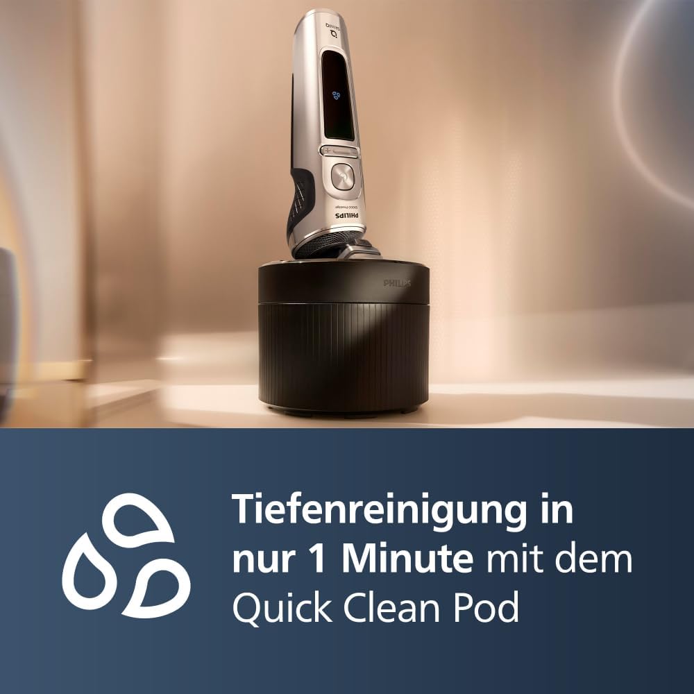 Thumbnail 5 de PHILIPS Rasierer S9000 Prestige SP9885/35 – Elektrischer Nass- und Trockenrasierer mit SkinIQ-Technologie
