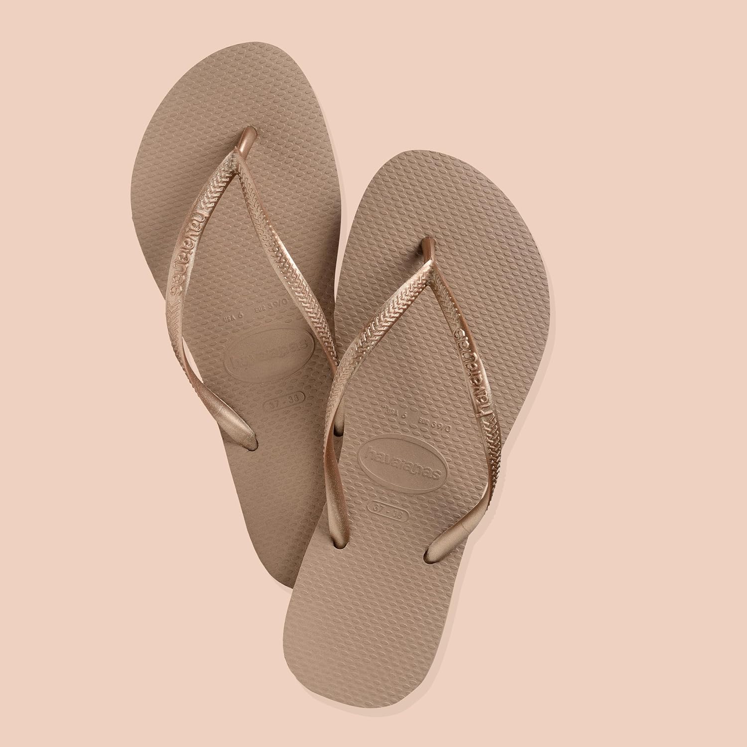 Detalle de Havaianas Slim women’s flip-flops with textured sole grip and support