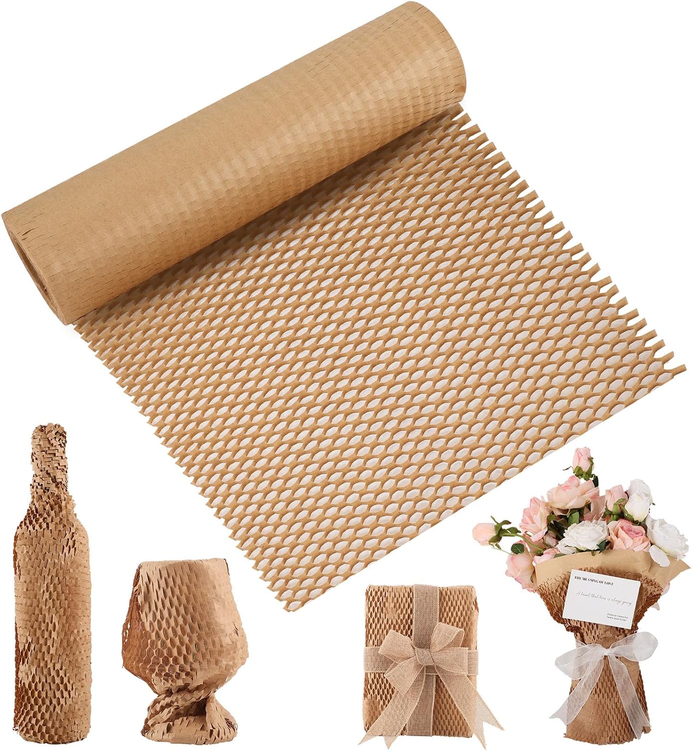 Dntorx Honeycomb Packaging Paper Roll 30M