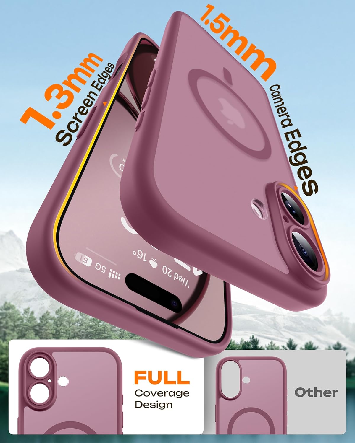 Thumbnail 5 de TOCOL iPhone 17 Case with Full Camera Protection and Built-in Magnetic Ring