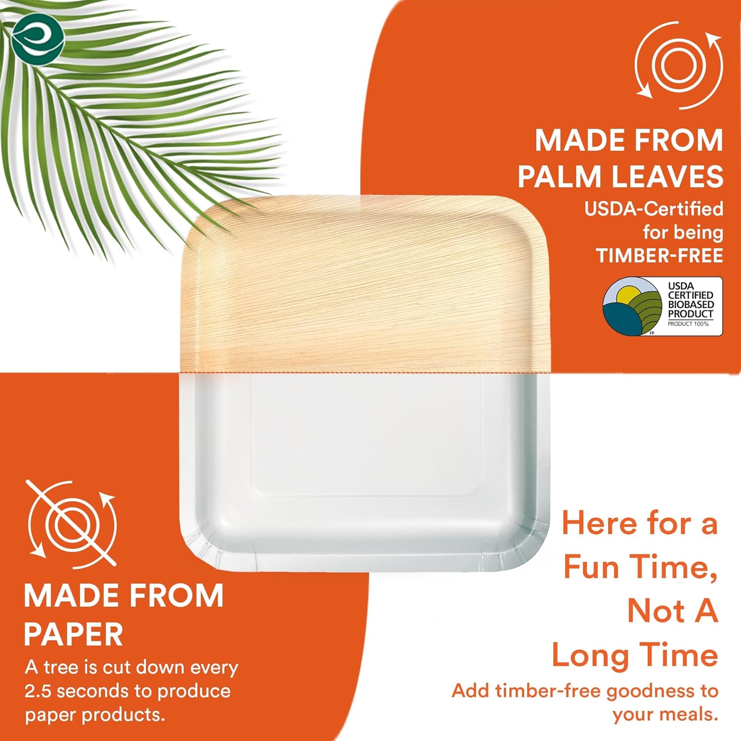 Thumbnail 6 de ECO SOUL Palm Leaf Plates 50
