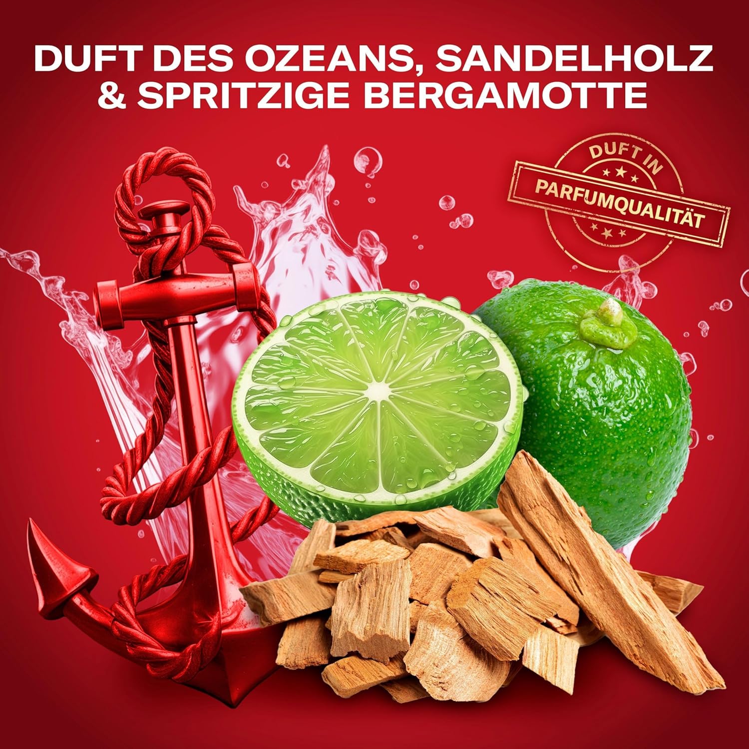 Detalle de Old Spice Captain 3-in-1 Duschgel für Haar, Gesicht und Körper (1000 ml) – langanhaltende Frische