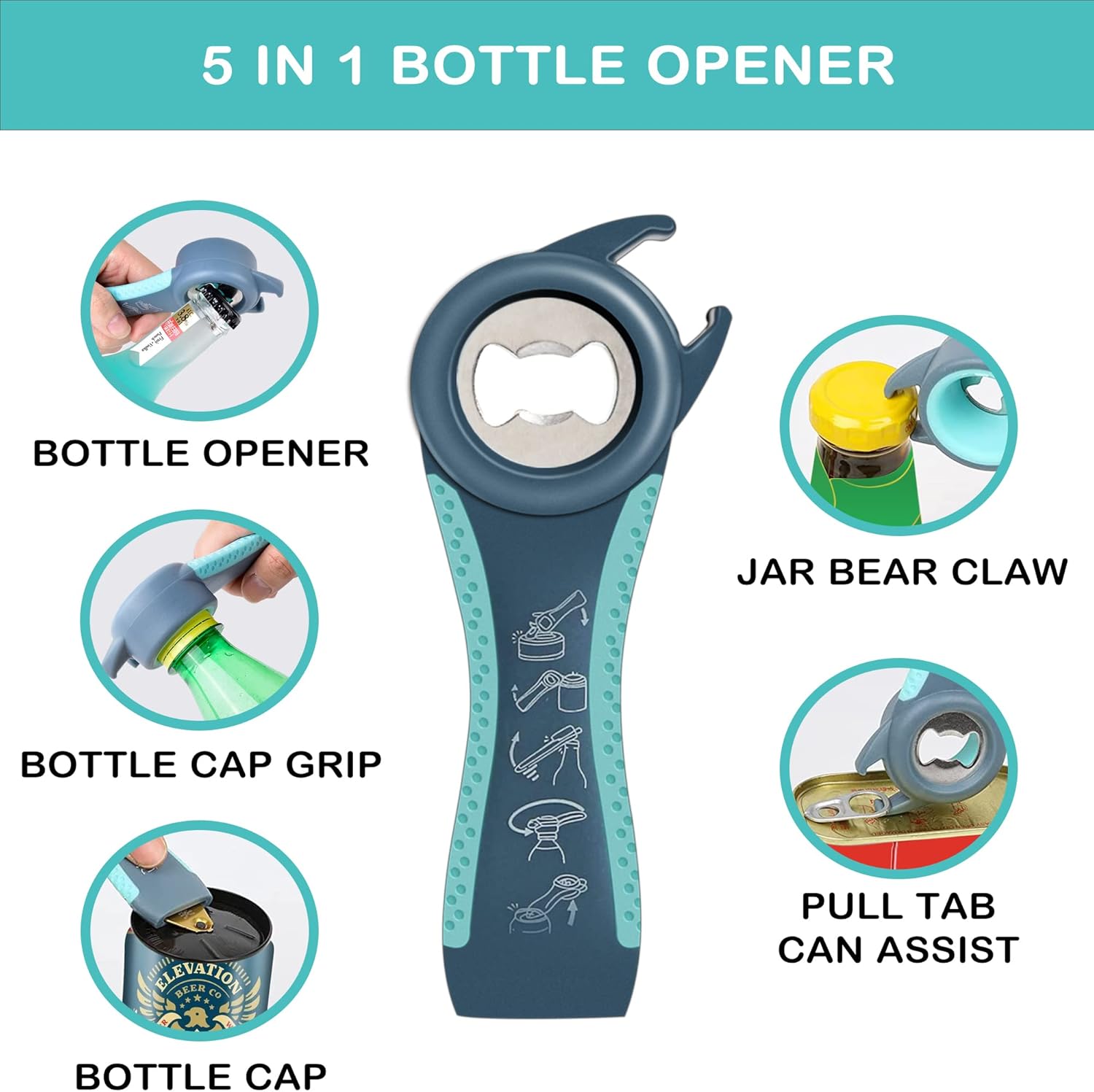 Thumbnail 3 de 5-in-1 Jar Opener for Arthritis 🥫