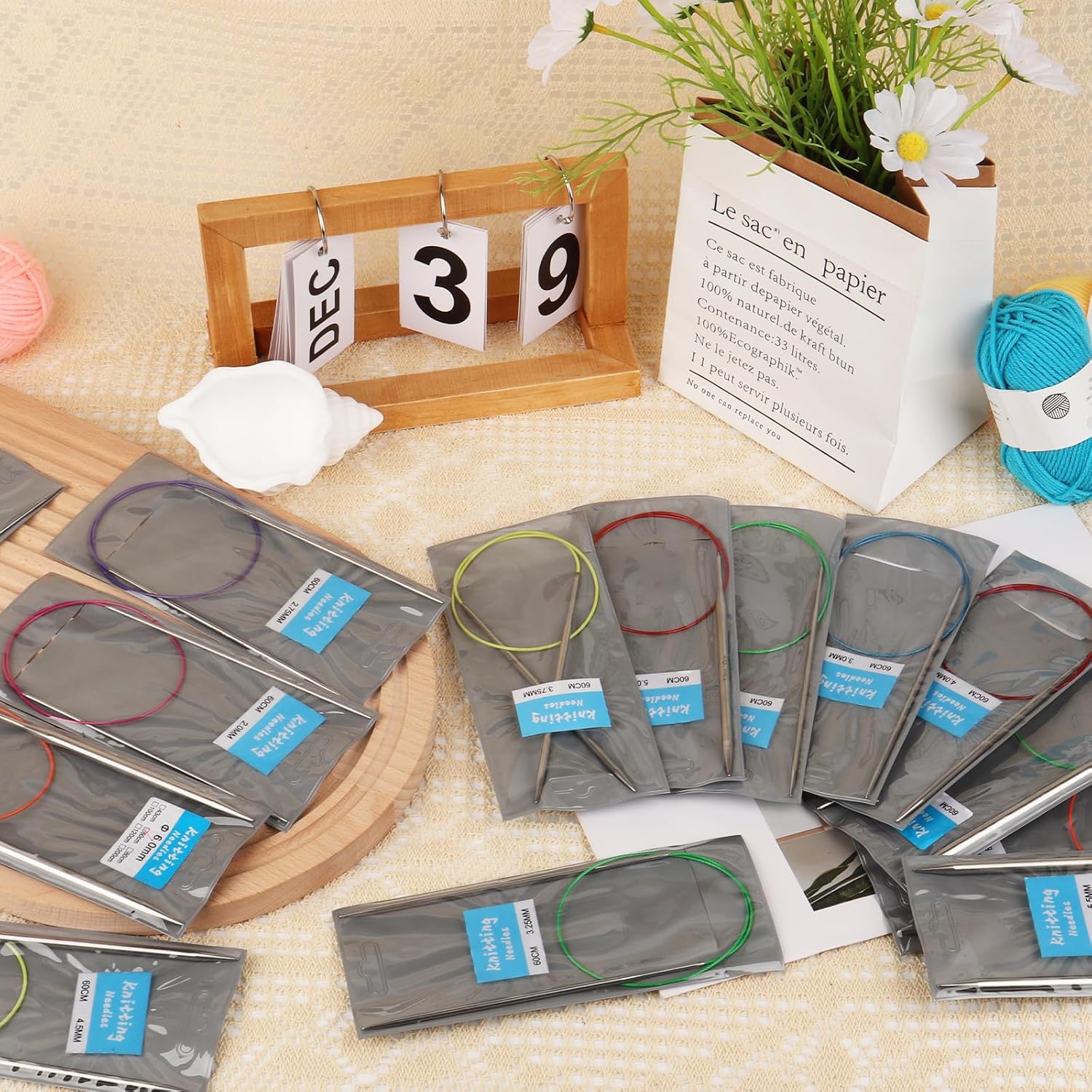 Thumbnail 3 de Reessy 2.0 mm Circular Knitting Needles 60 cm 🧶