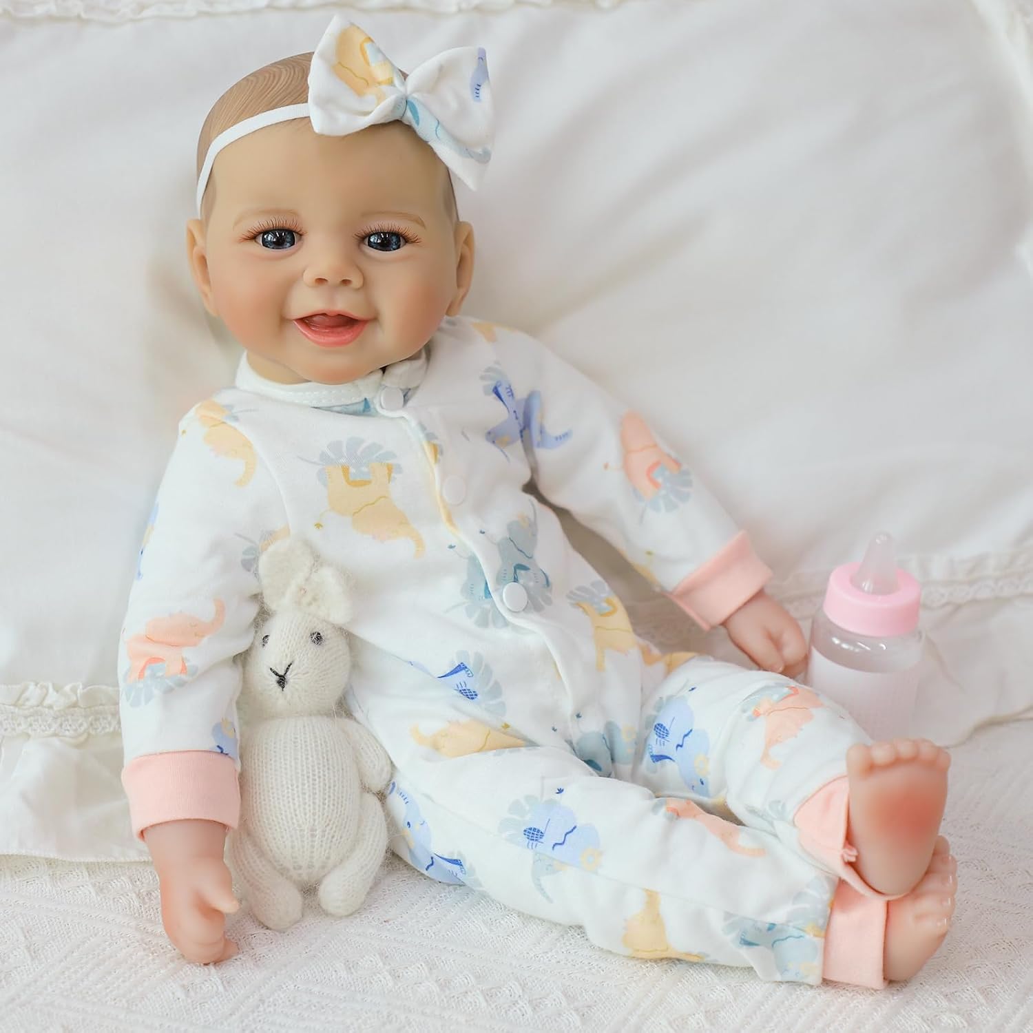 Thumbnail 1 de SCOM Baby Doll Girl, 18-Inch Realistic Soft Body Doll with Accessories