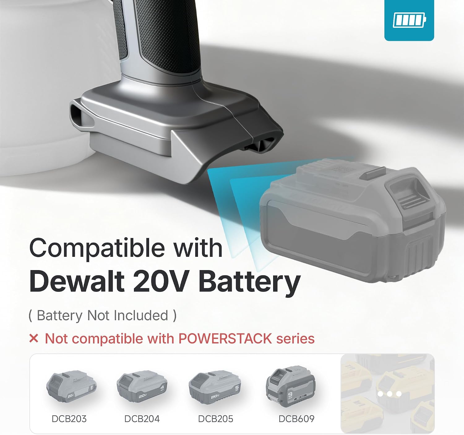 Thumbnail 6 de Tilswall Shark700 Cordless Paint Sprayer, 1,300 ml Tank, Brushless Motor