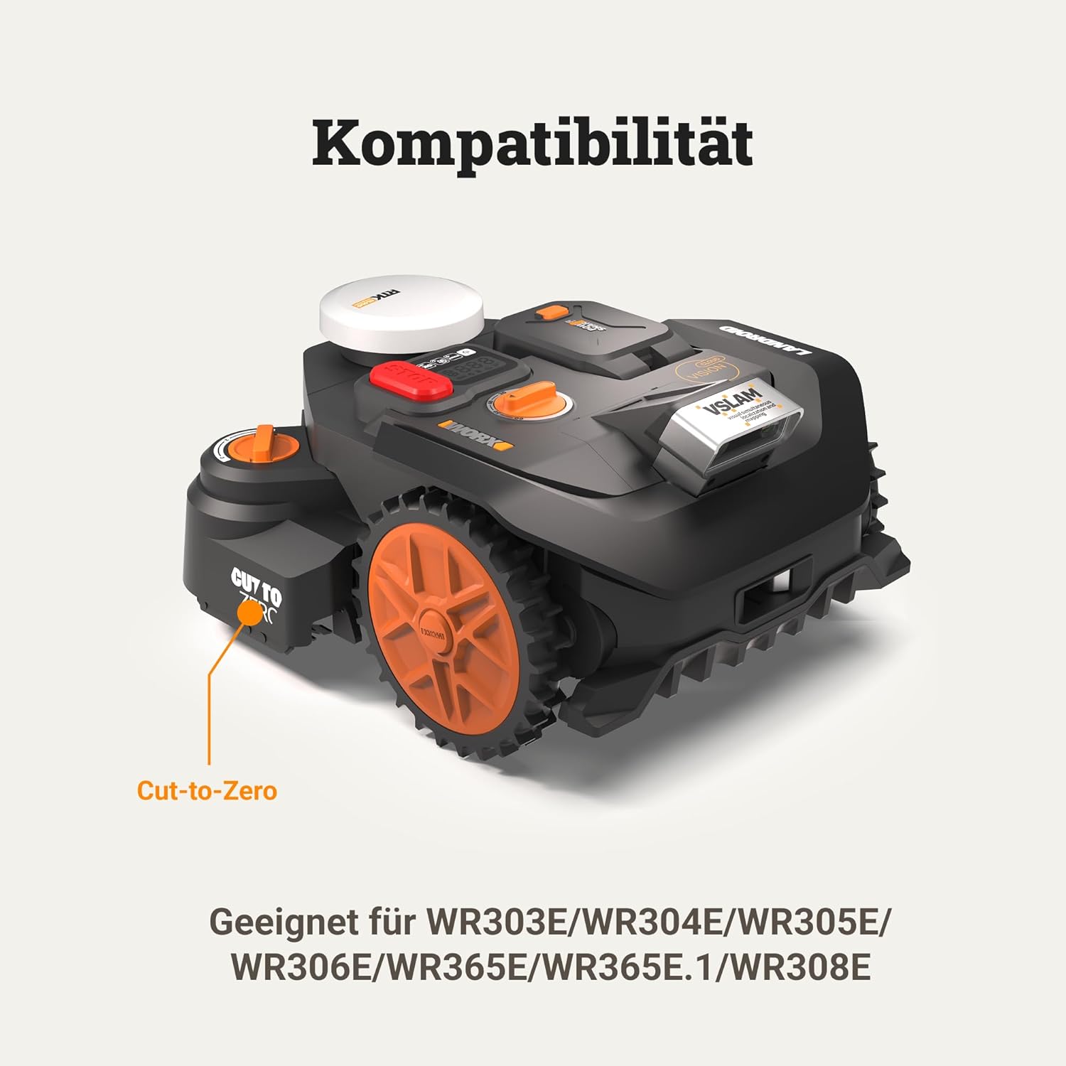 Thumbnail 2 de WORX WA0925 Cut-to-Zero Edge Cutting Modul – Kantennähe leichtgemacht für Vision Cloud S/M
