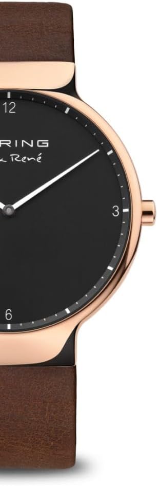 Thumbnail 1 de BERING Quarz Uhr da uomo 40 mm con cassa in acciaio placcato oro rosa, vetro zaffiro e cinturino Milanes