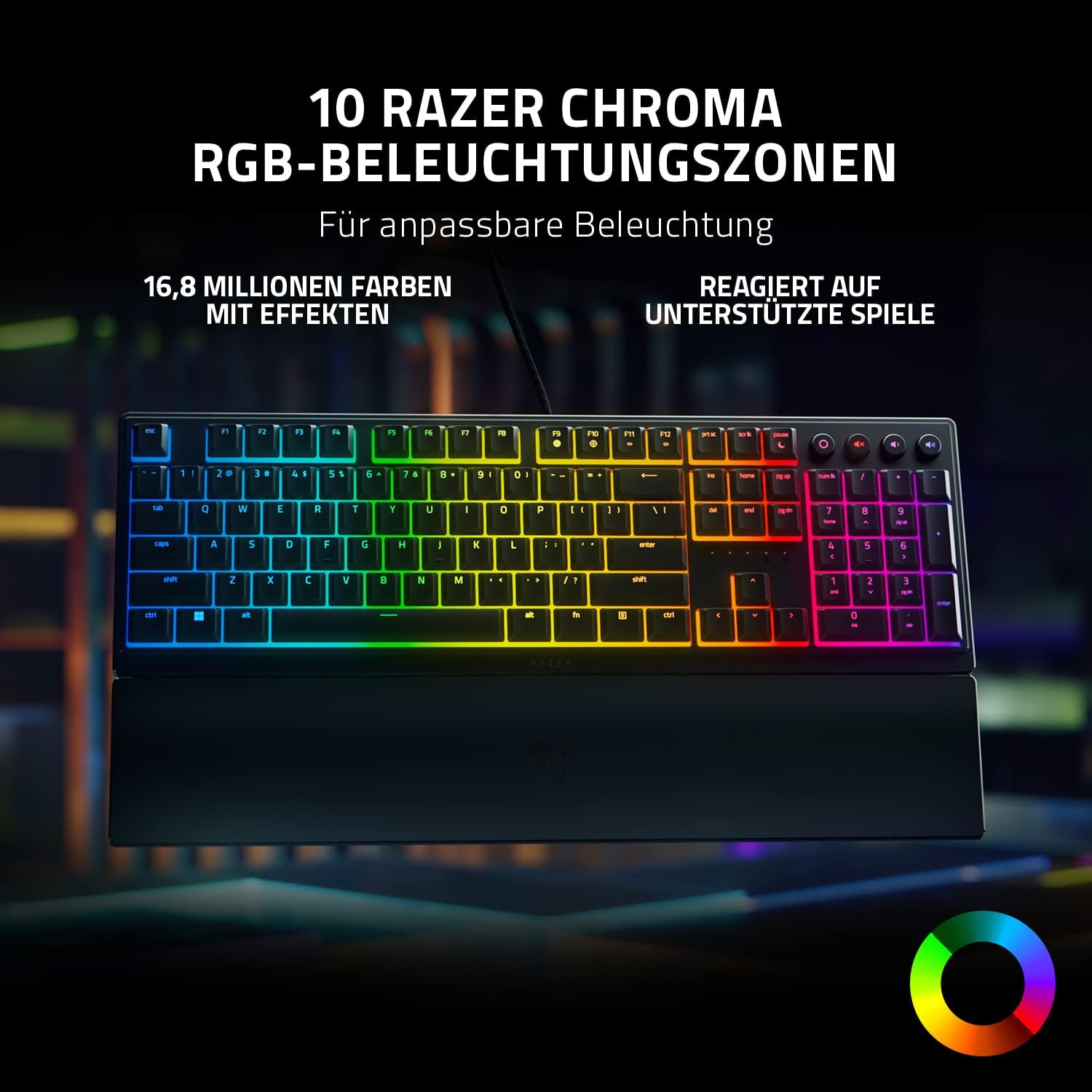 Thumbnail 6 de Razer Ornata V3 QWERTZ Gaming-Tastatur (Flache Mecha-Membran) schwarz