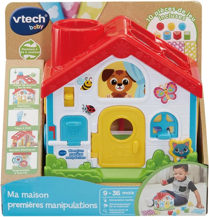Thumbnail 5 de VTech Baby Ma Maison Premières Manipulations (dès 9 mois) – trieur de formes et jouet sensoriel non électronique