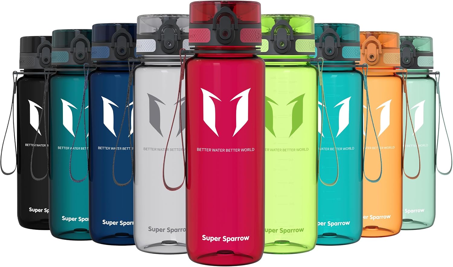 Thumbnail 6 de Sparrow Trinkflasche Sport 750ml – BPA-frei, Tritan Copolyester, 1-Klick Deckel von Super Sparrow