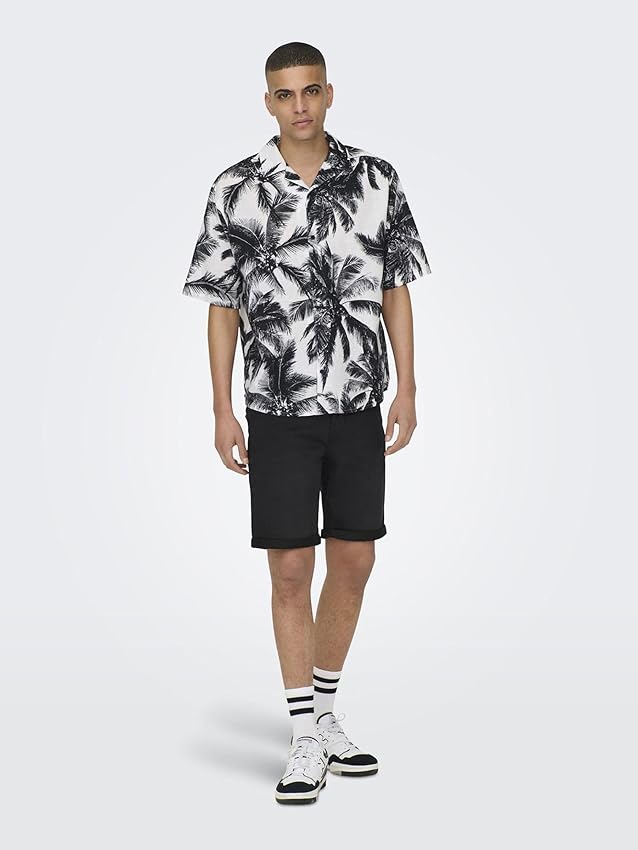 Thumbnail 5 de Only and Sons Ply Life Reg pantalones cortos Negro M