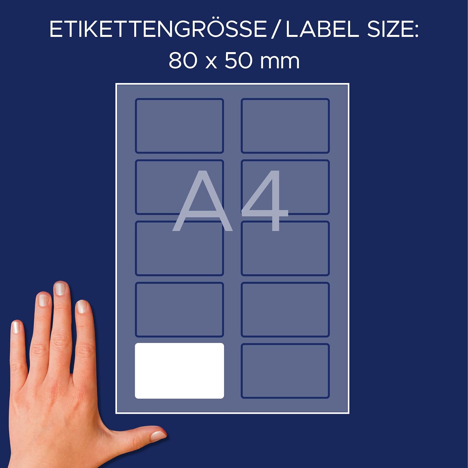 Thumbnail 5 de AVERY Zweckform L4785-20 Namensetiketten – 200 selbstklebende Textiletiketten, 80x50 mm, dauerhaft rückstandsfrei ablösbar