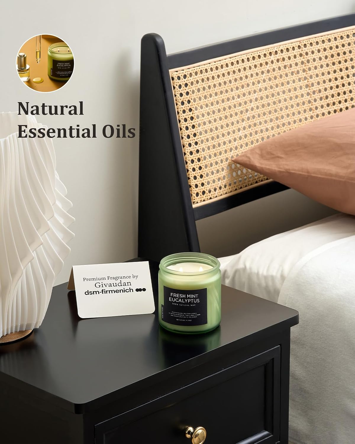 Thumbnail 5 de M&SENSE Eucalyptus Mint Soy Candle 330g