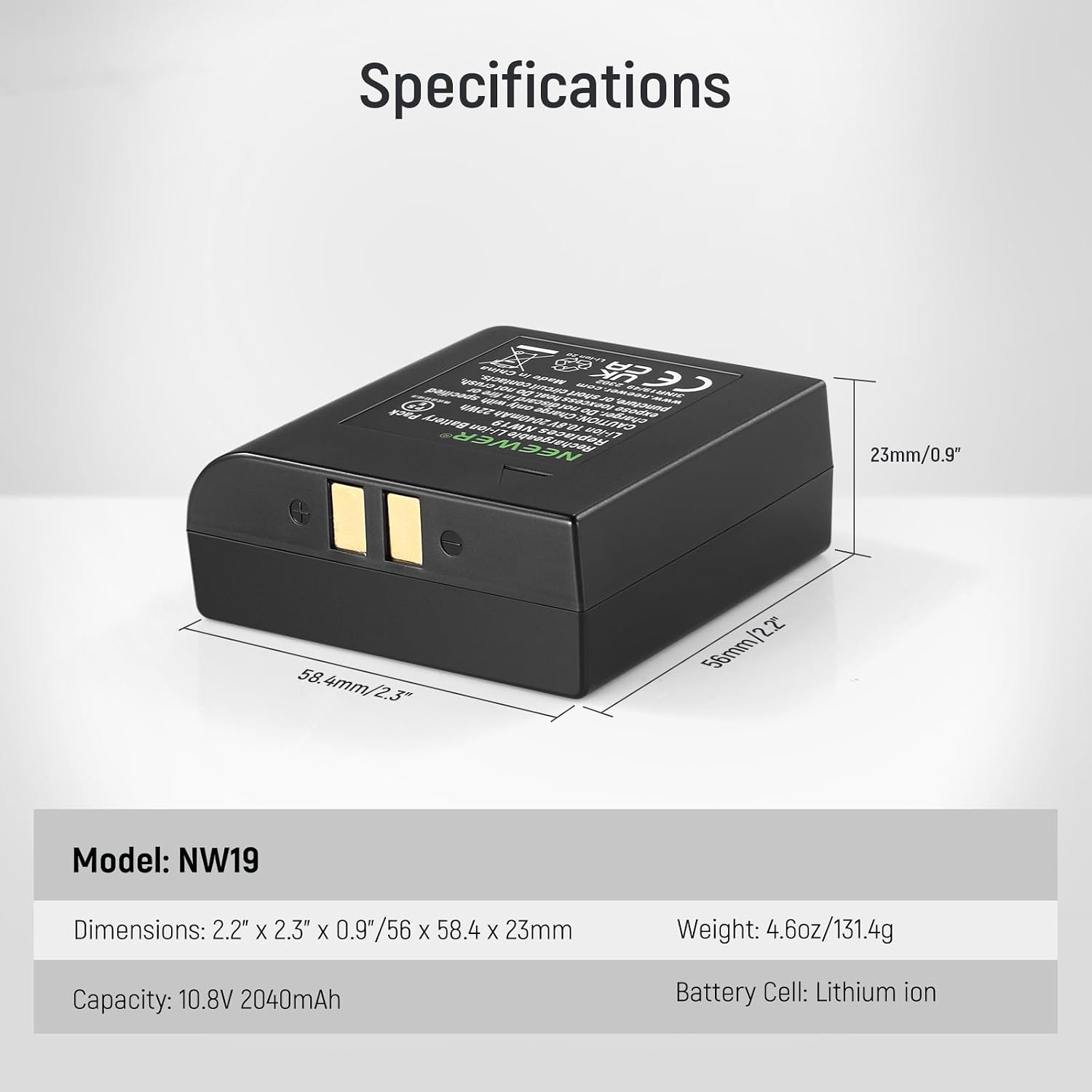 Thumbnail 6 de NEEWER NW665 2040mAh battery pack for flash