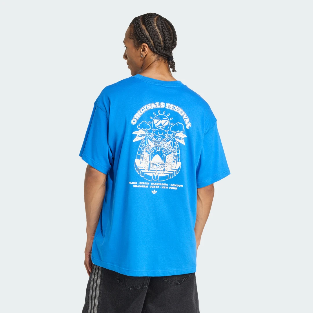 Detalle 2 de Adidas CAMISETA MUSIC FESTS azul