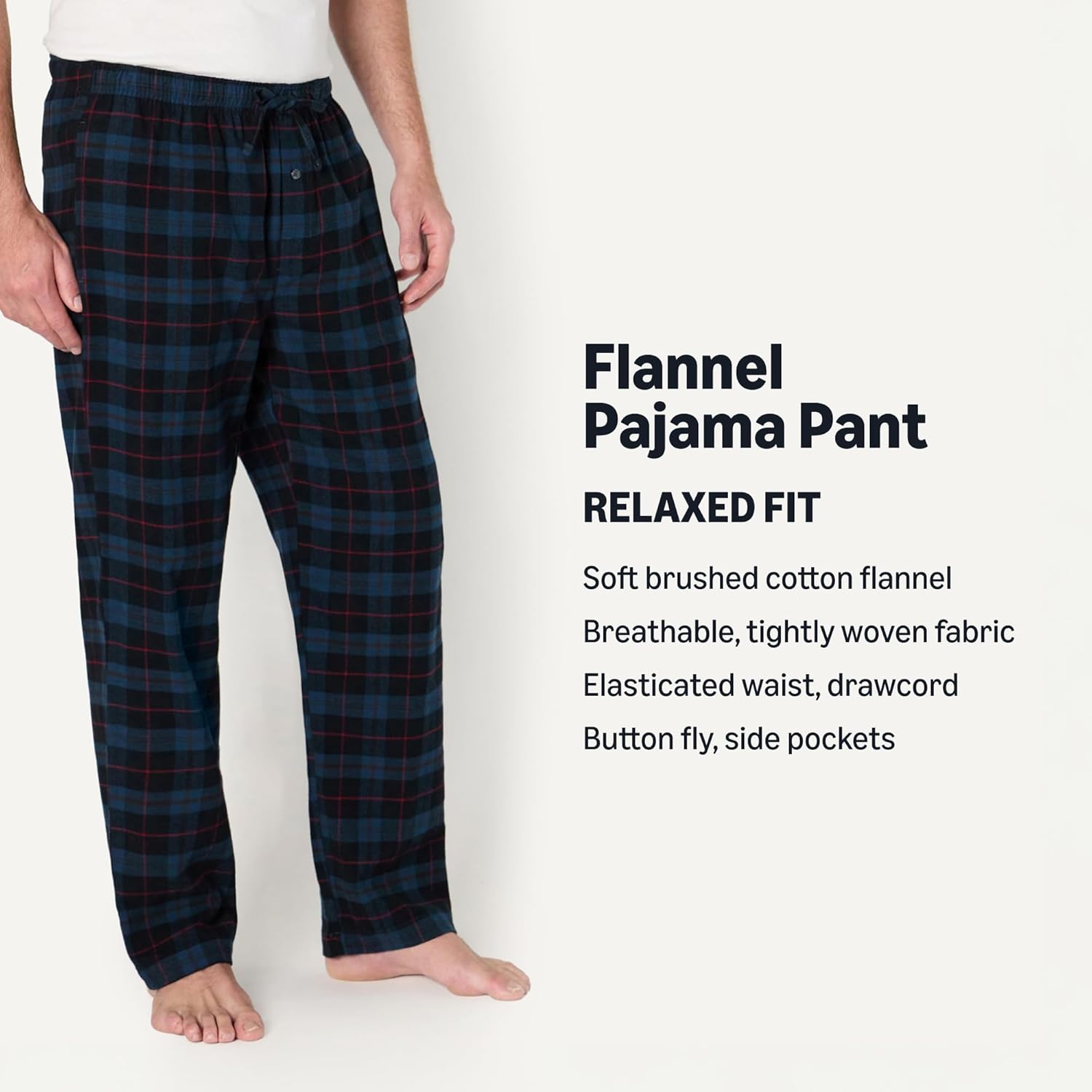 Thumbnail 1 de Amazon Essentials Herren atmungsaktive Flanell-Pyjamaunterhose (bis hin zur Größe & schwer erhältlich)