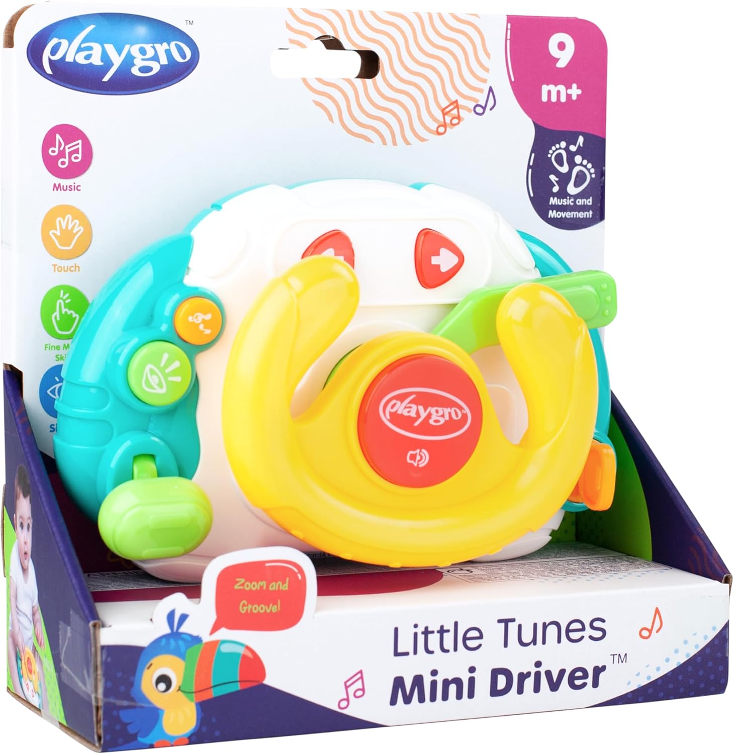 Thumbnail 1 de Playgro Little Tunes Mini Driver volante 9 mesi