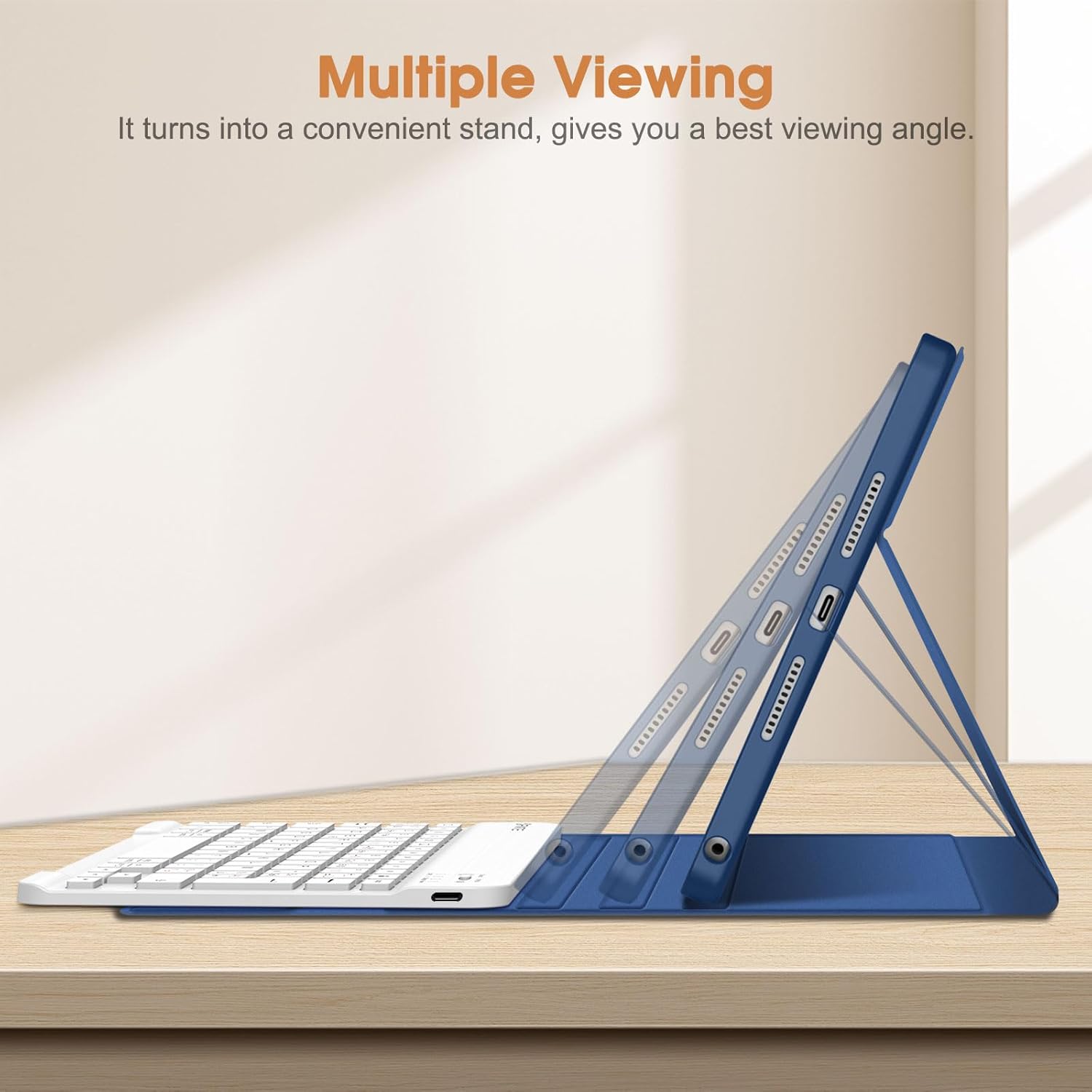 Thumbnail 3 de FINTIE Clavier AZERTY sans fil Bluetooth pour Lenovo Idea Tab 11 (2025) TB336FU/TB336ZU