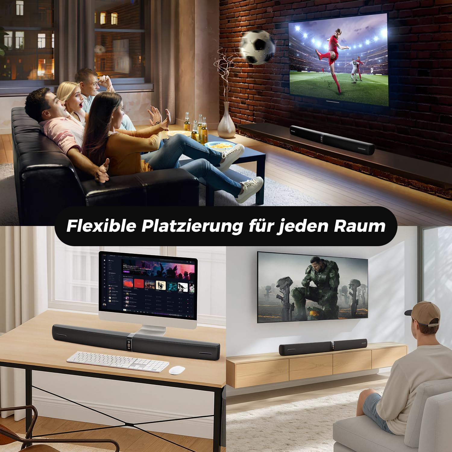 Detalle 2 de Soundbar TV 2-in-1 Tower-Lautsprecher