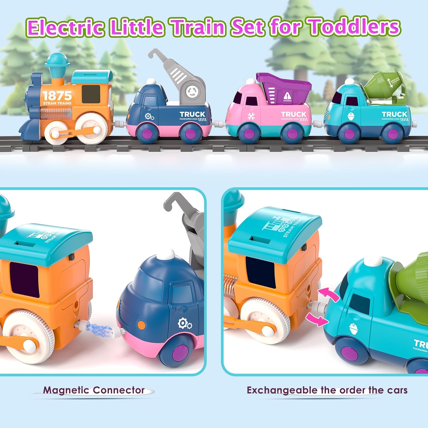 Thumbnail 4 de Toddler Train Set 10-Track 🚂