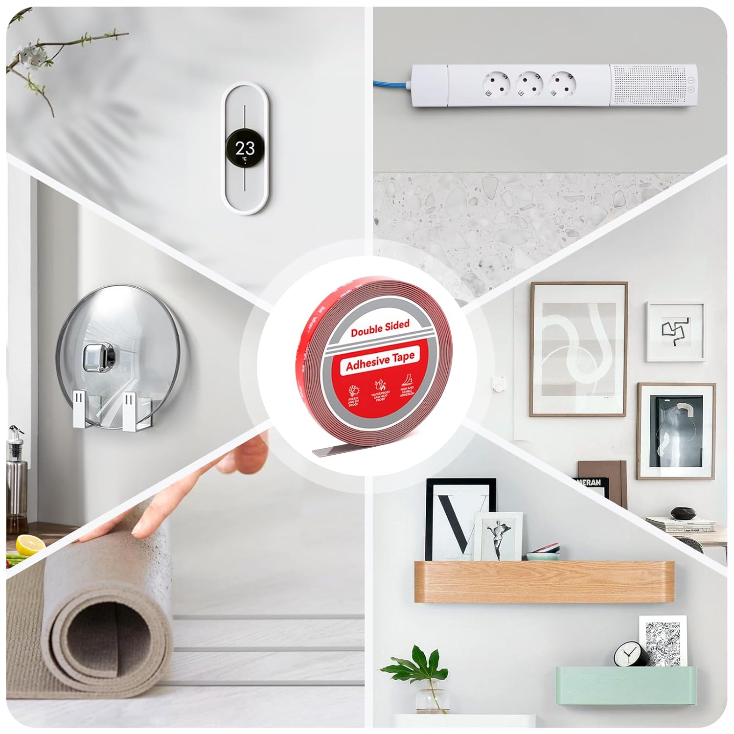 Thumbnail 6 de FIXCHORD 3M Nastro Biadesivo Extra Forte per strisce LED da esterno, nero