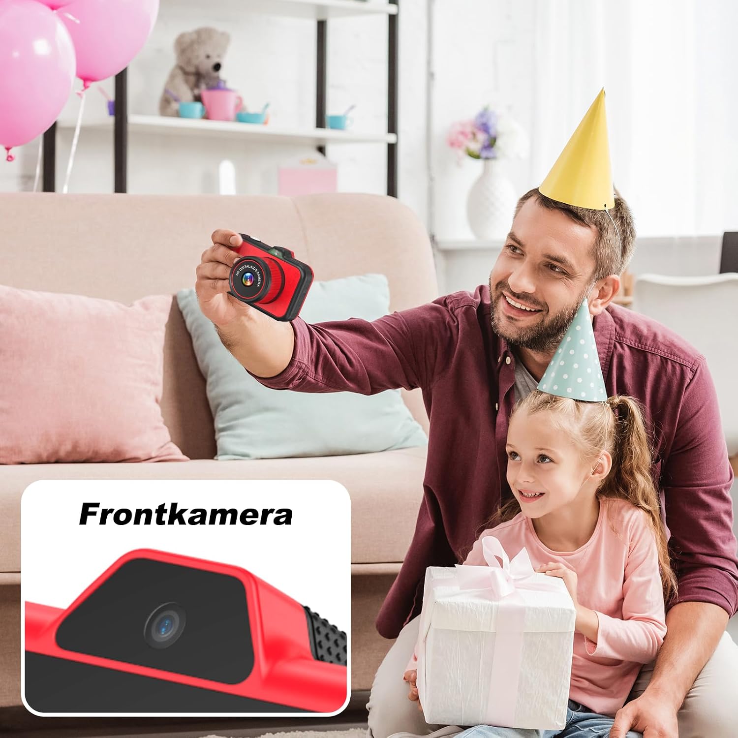 Thumbnail 5 de CHAKEYAKE Kinderkamera 3,5 Zoll Bildschirm