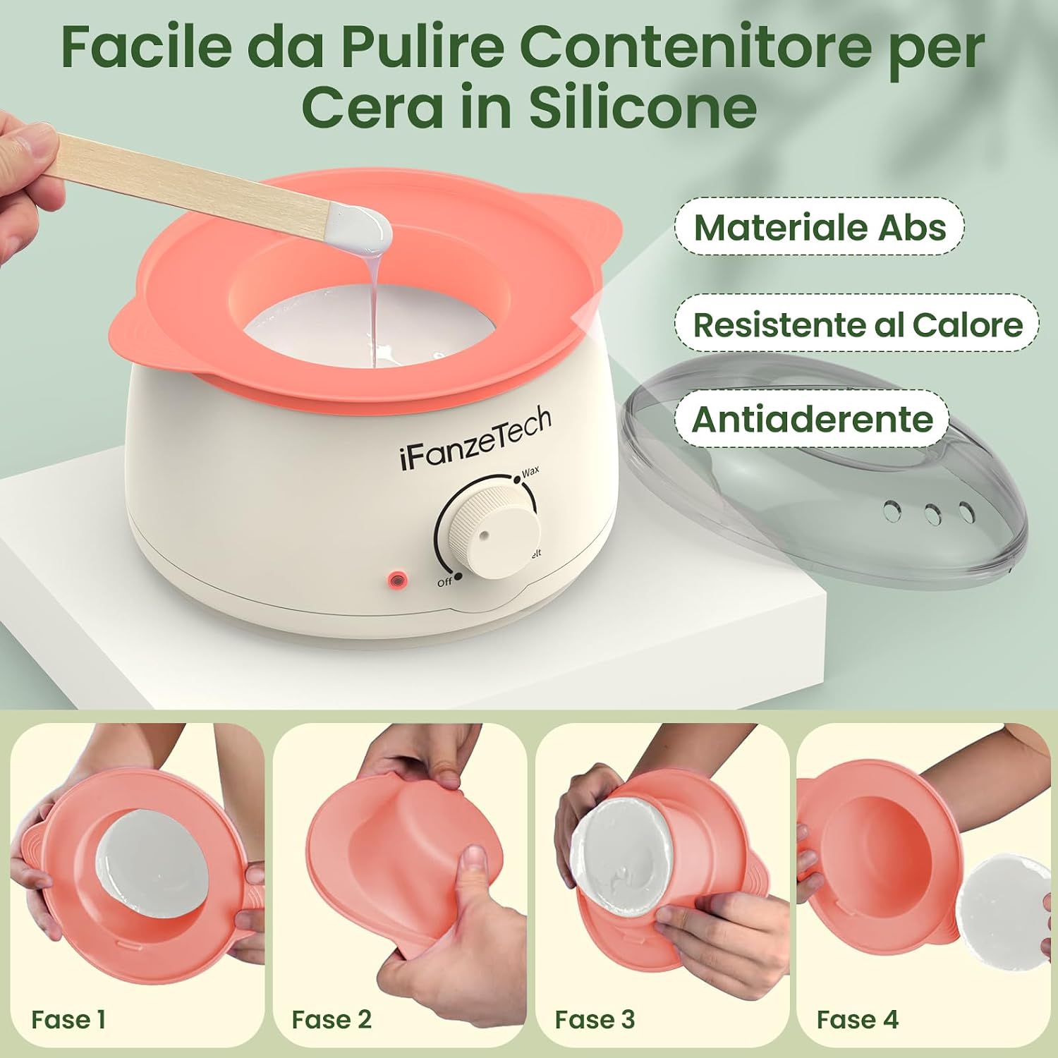 Thumbnail 5 de IFANZETECH Scaldacera 500 ml per depilazione a casa