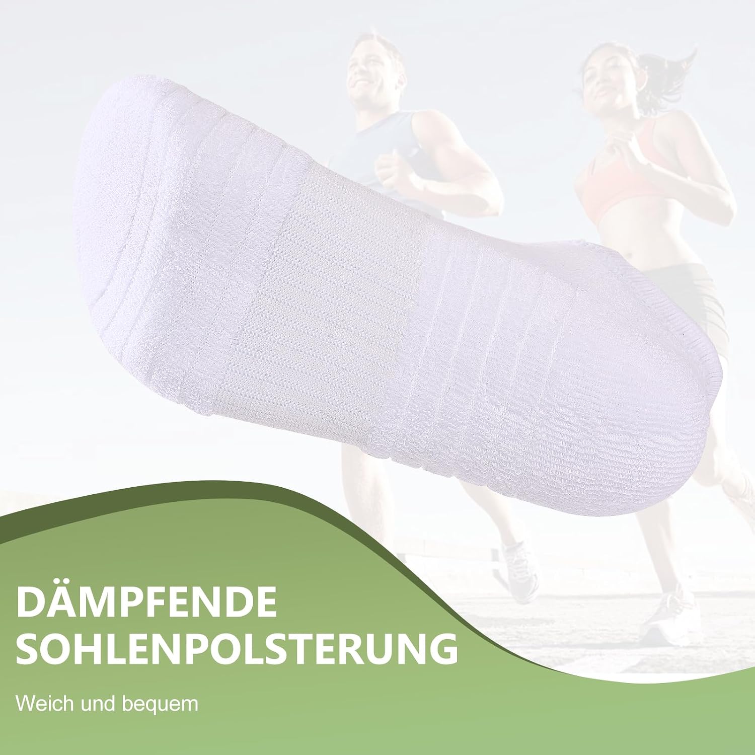 Detalle de SockWaddles Sneaker Socken für Herren & Damen – 6 Paar Bambus-Baumwolle, atmungsaktiv & kurz