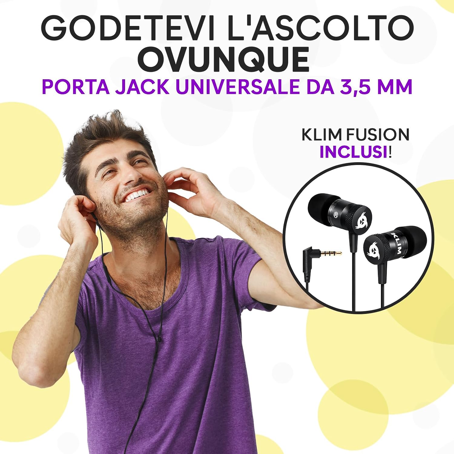 Detalle 2 de KLIM K8 Lettore Cassette Audio – Registratore, Radio AM/FM e Audio Portatile con Microfono Integrato